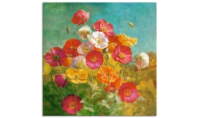 Leinwandbild »Mohnblumenfeld«, Blumen, (1 St.)