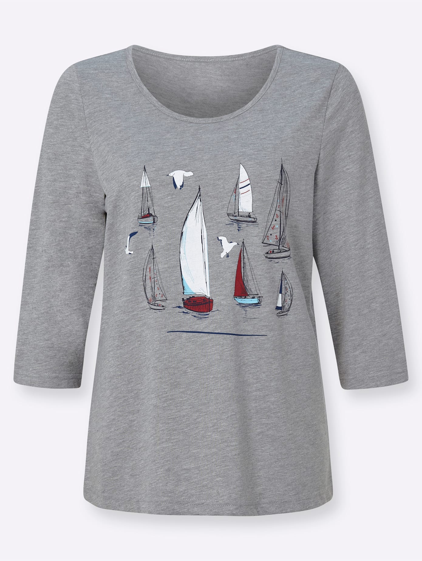 Thumbnail - Classic Basics 3/4-Arm-Shirt "Shirt", (1 tlg.)