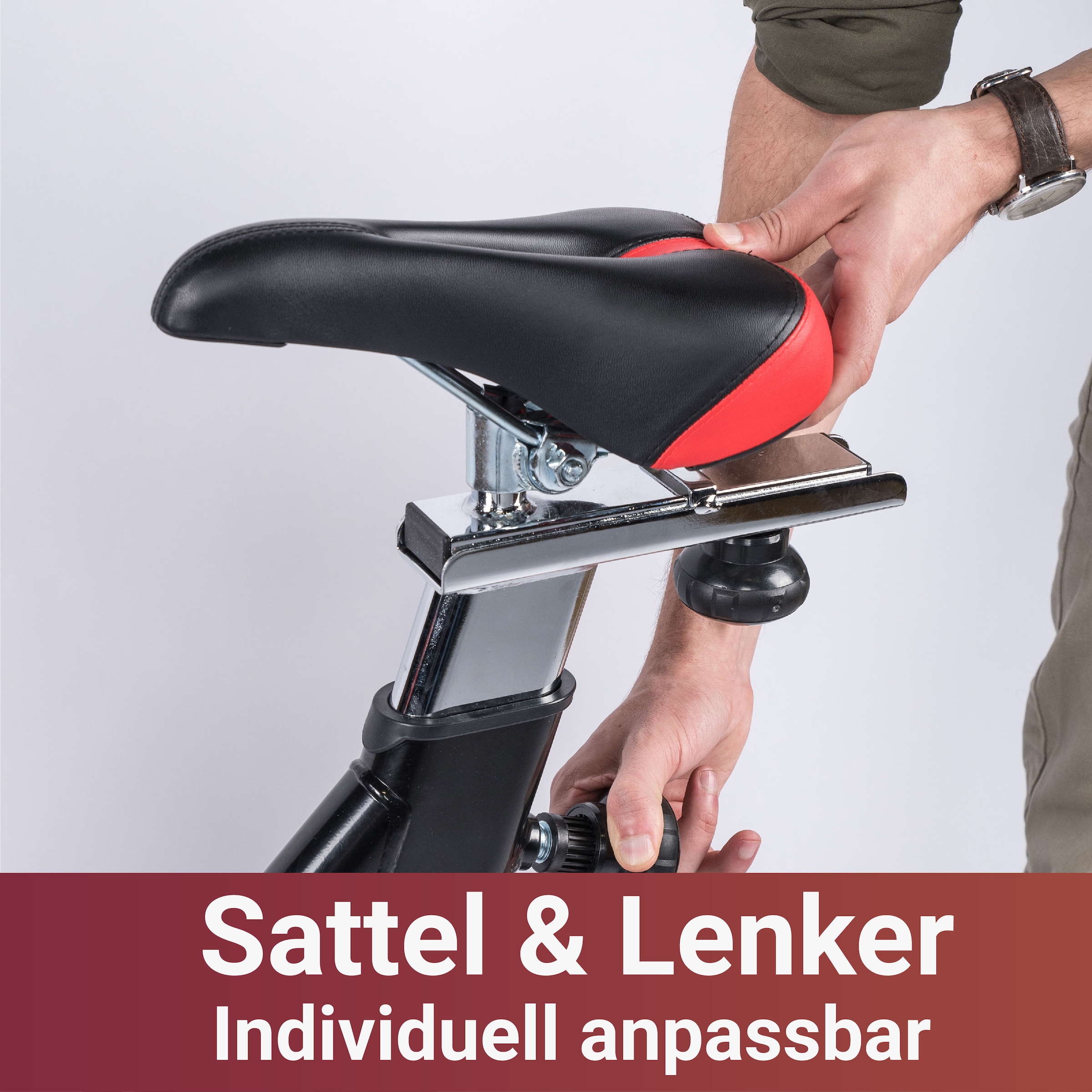 Fuel Fitness Heimtrainer »Indoor Cycle IF300«, Bluetooth, App-Anbindung (Spirit App), höhenverstellbar