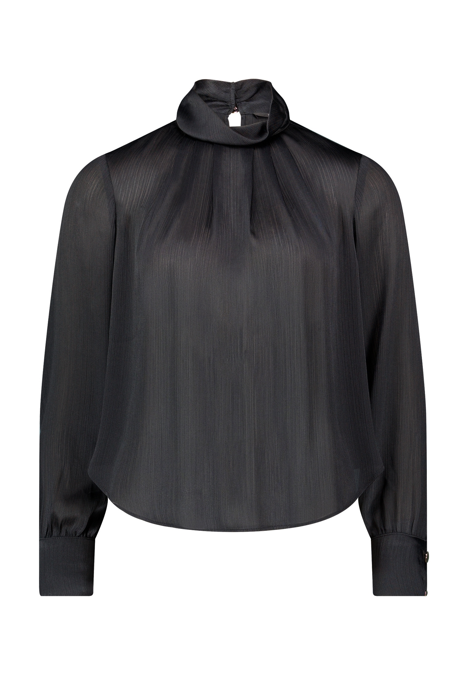 Zero Satinbluse »Damen mit Crinkle-Effekt«