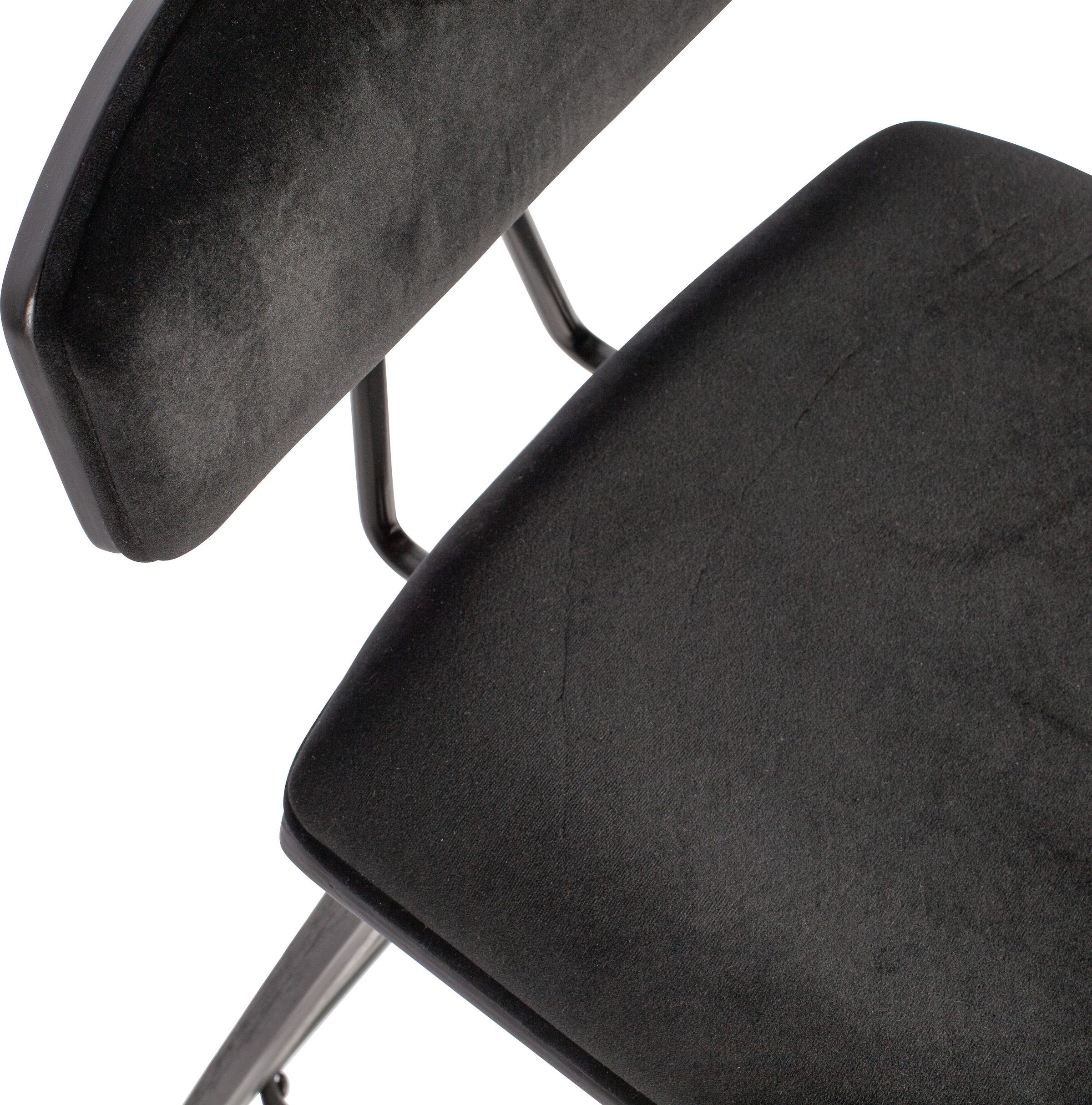 WOOOD Barhocker »Senn«, (2 St.), Sitzfläche aus Samt, H 94 cm x B 41 cm