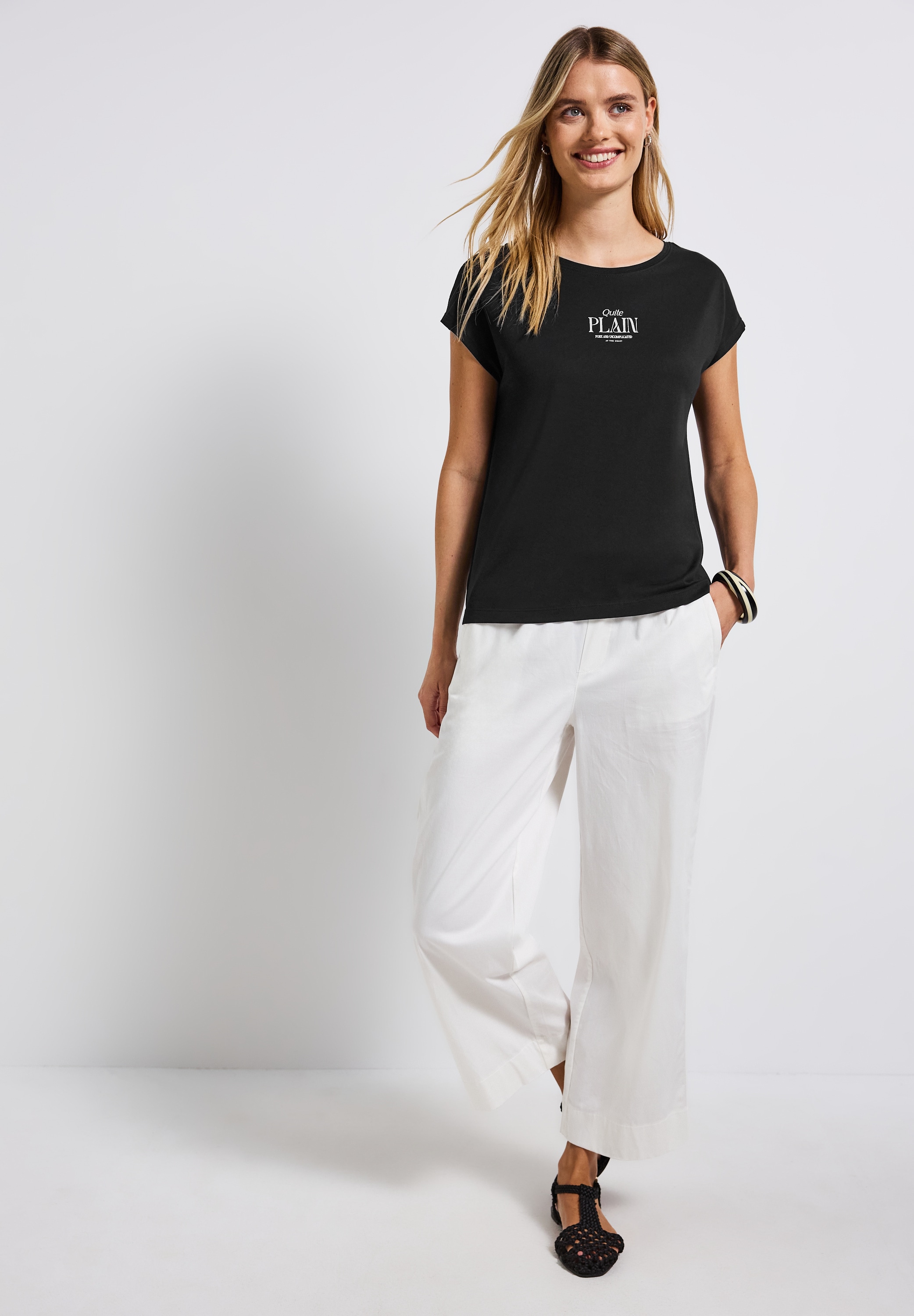 STREET ONE T-Shirt, im soften Baumwoll-Mix