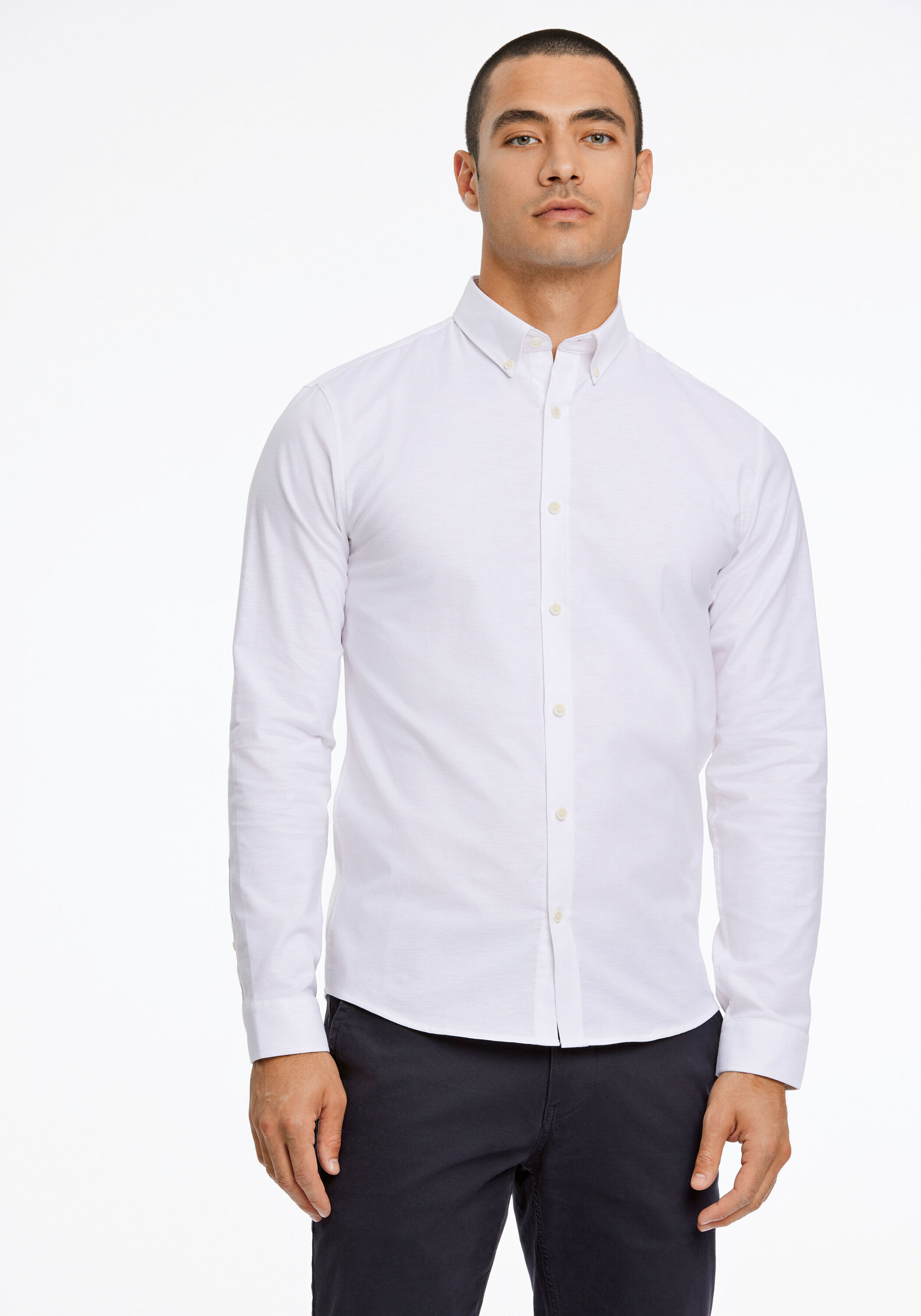 LINDBERGH Businesshemd "Oxford-Hemd (Langarm) Slim Fit"