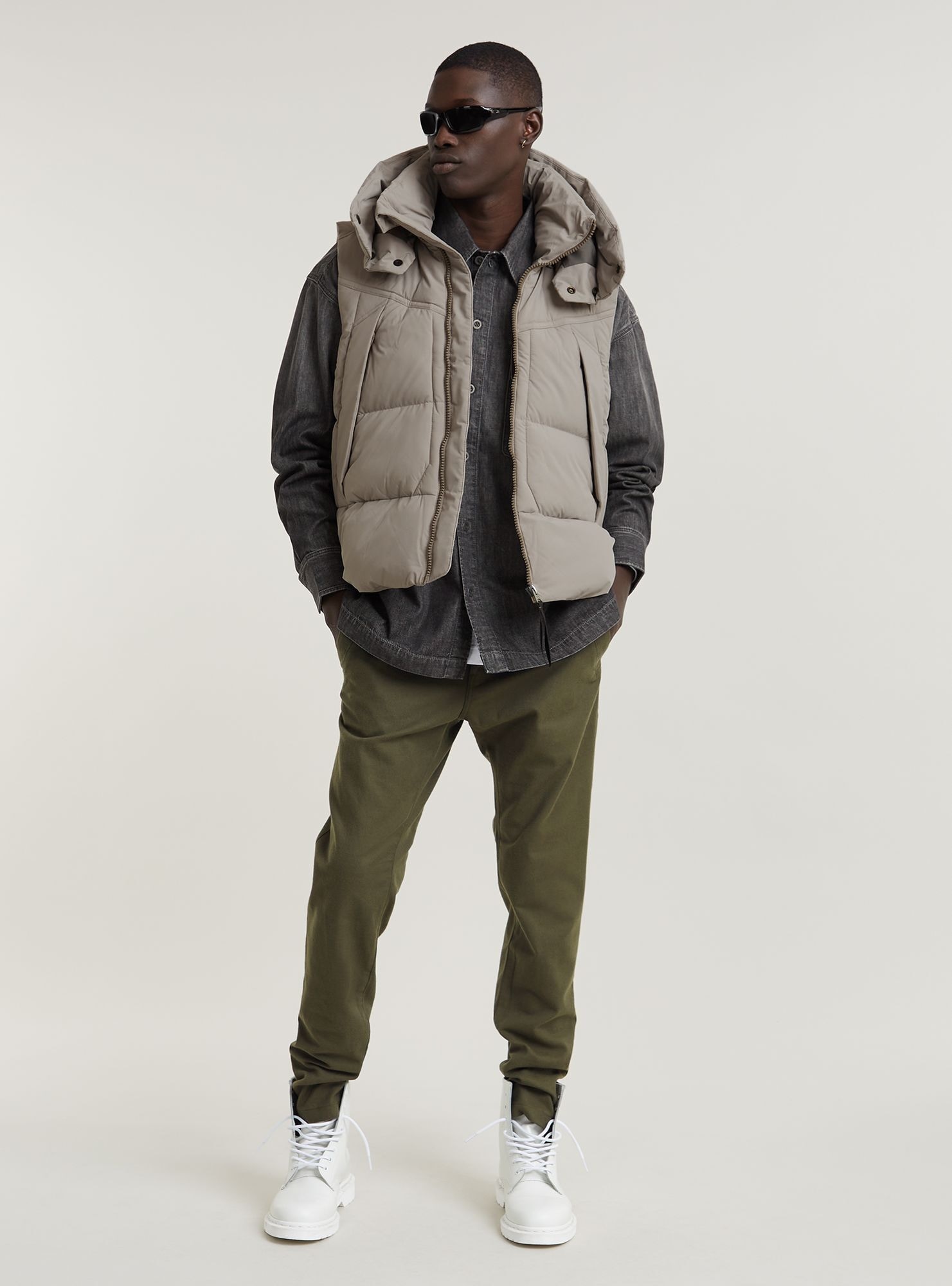 G-STAR Langarmshirt »Boxy Flap Pocket Hemd«