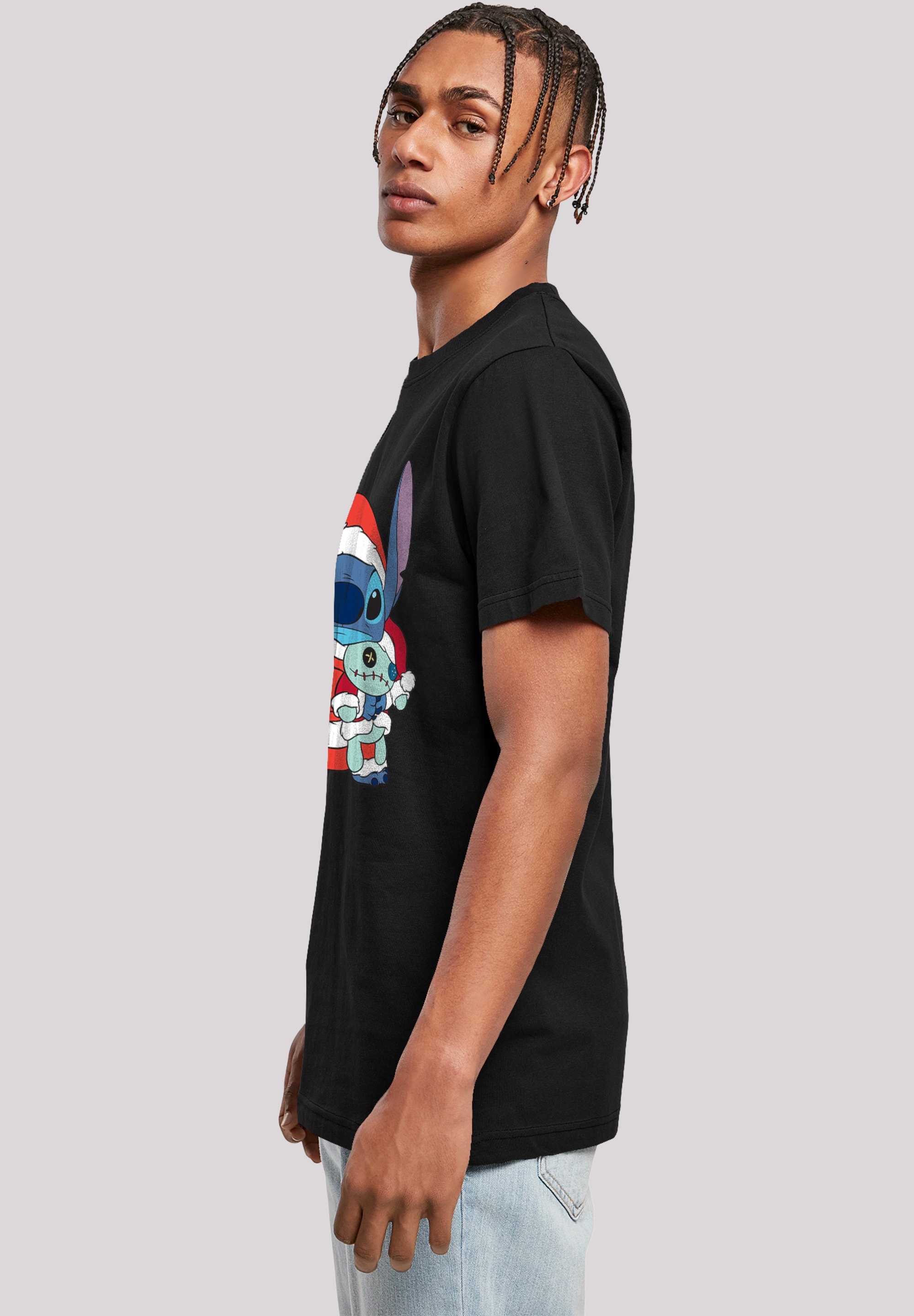 F4NT4STIC T-Shirt »Disney Lilo & Stitch Christmas« Print