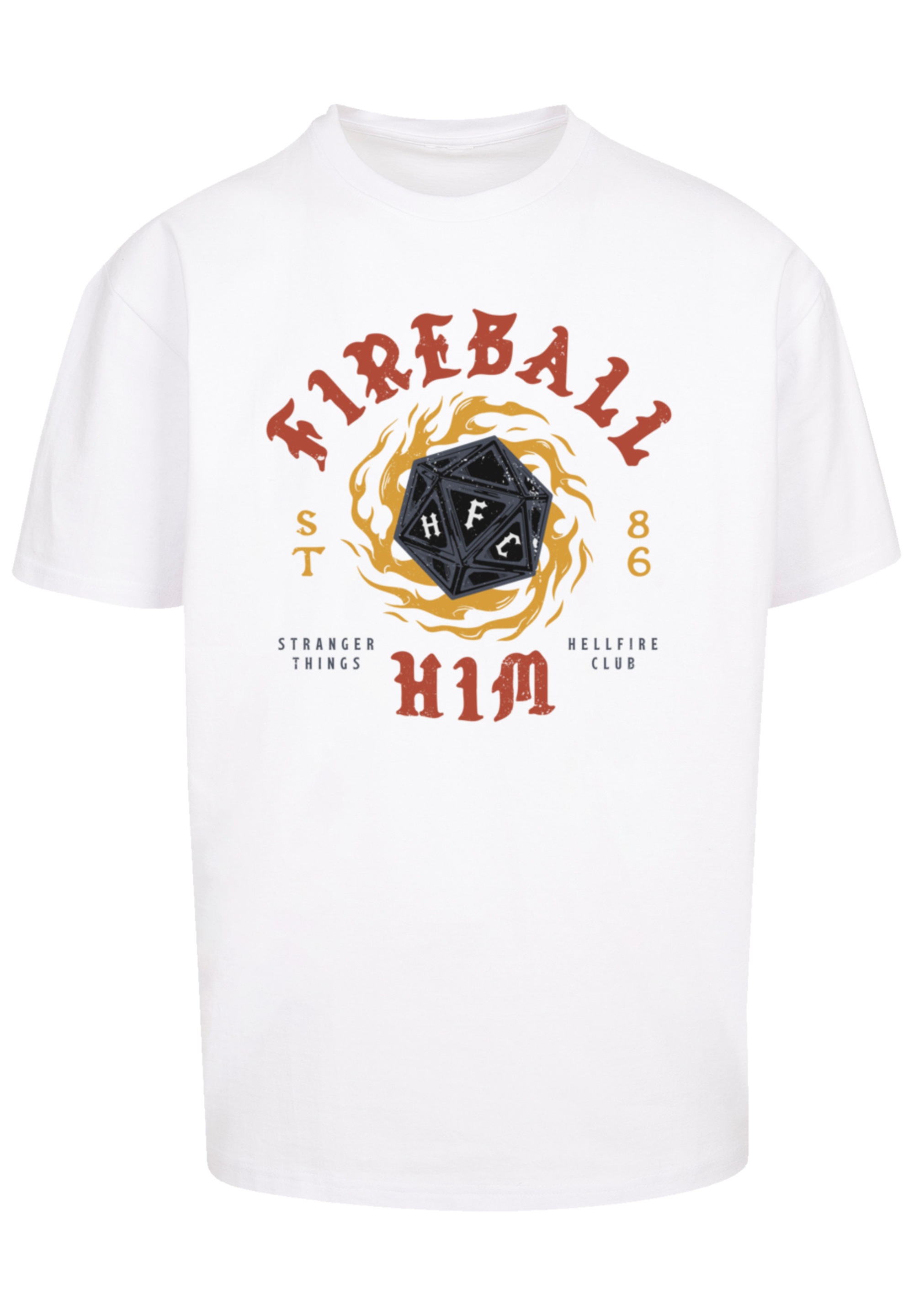F4NT4STIC T-Shirt »Stranger Things Fireball Dice 86«, Premium Qualität