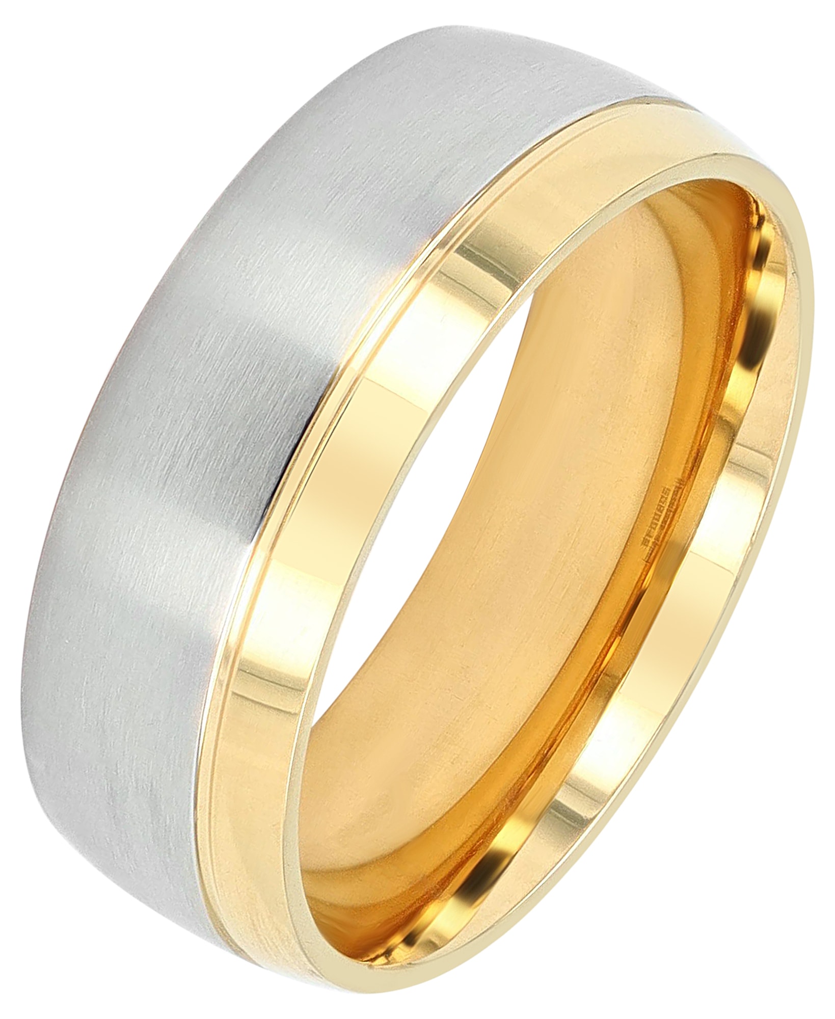 Fingerring ADELIA´S "Herren Ring aus Edelstahl" Gr. 56, silber, Fingerringe, Herren, 56, Edelstahl, Fingerring