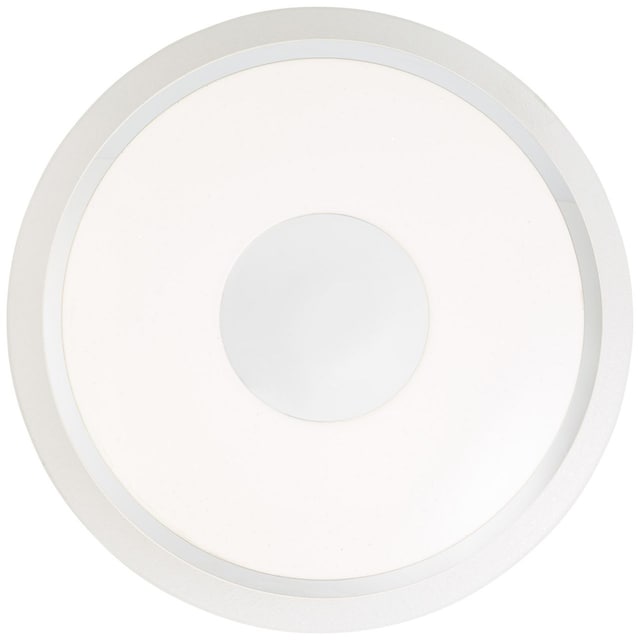 Brilliant LED Deckenleuchte »Viktor«, 1 flammig-flammig, Ø 57 cm, dimmbar,  CCT, RGB-Backlight, 3400 lm, weiß/silberfarben | BAUR
