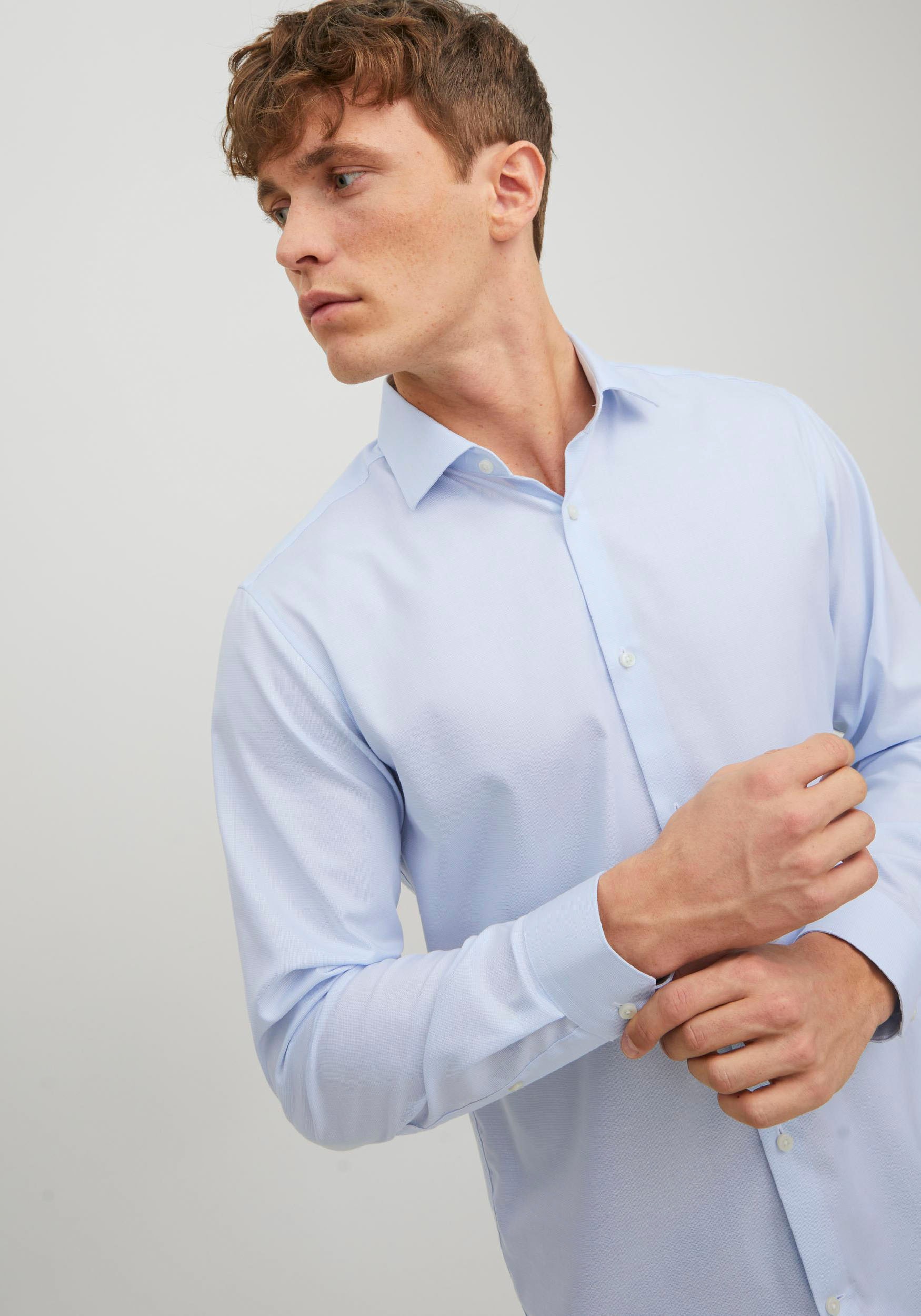 Jack & Jones Langarmhemd »JPRBLAPARKER SHIRT L/S«, mit Hemdkragen