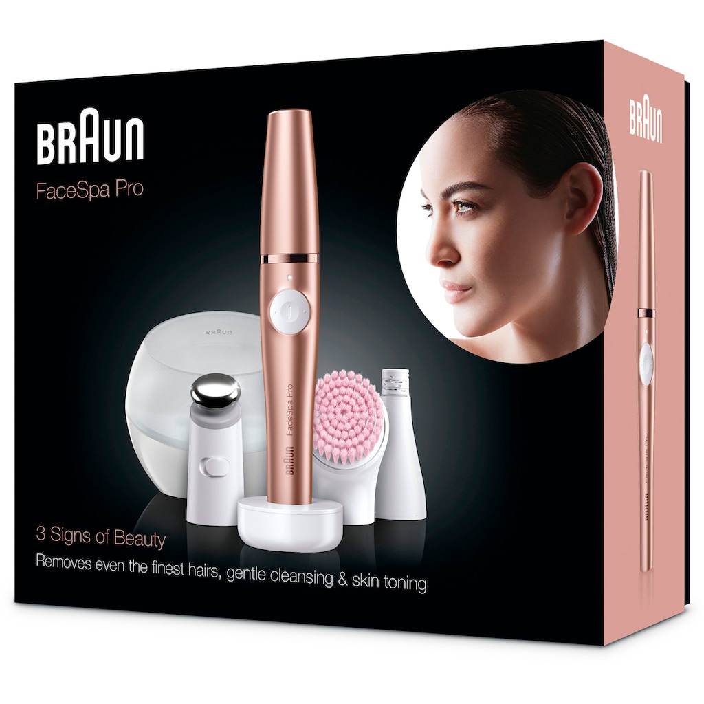 Braun Epilierer »FaceSpa Pro 921«, 2 St. Aufsätze, All-in-One Beauty-Gerät zur Gesichts-Epilation