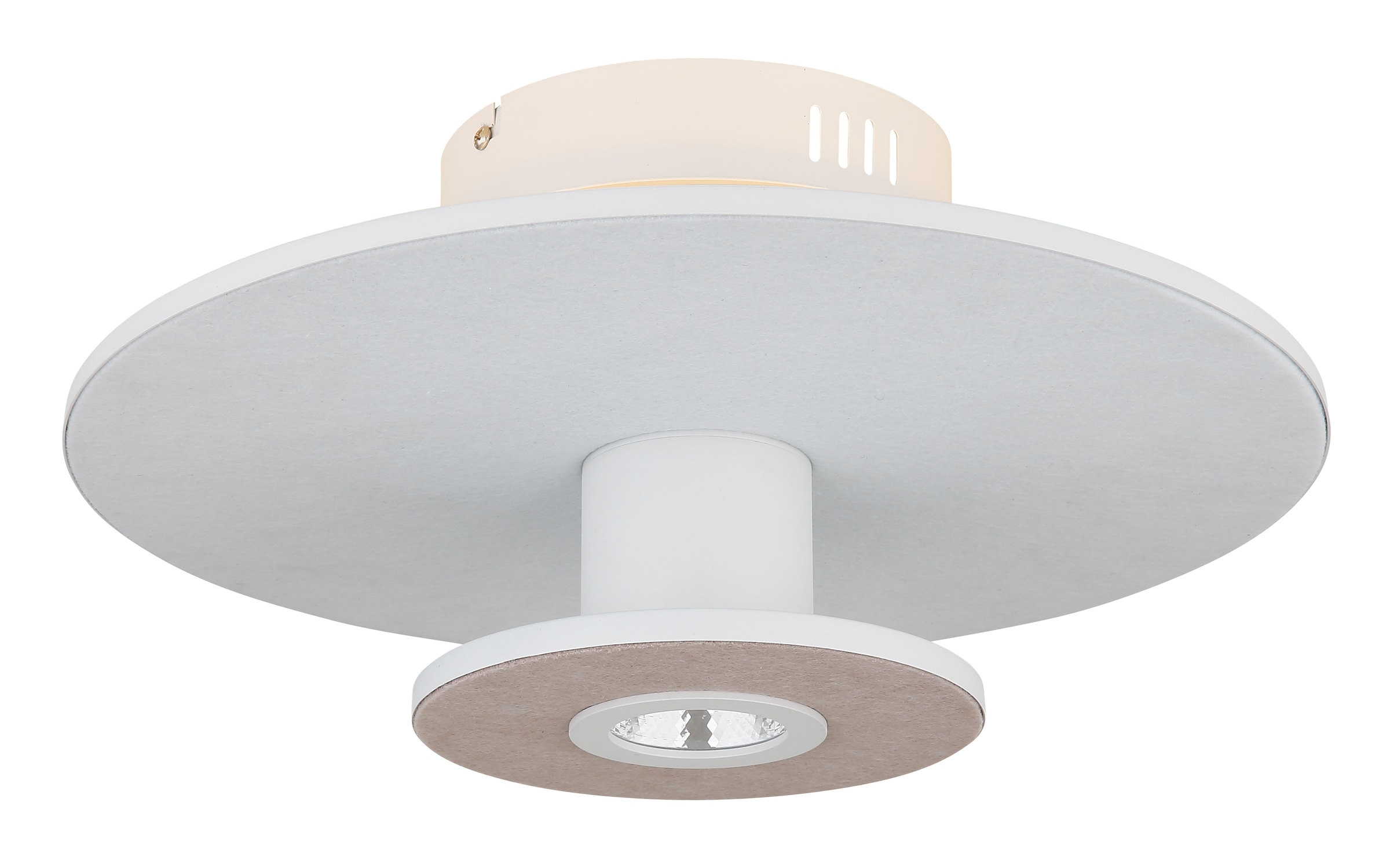 GLOBO LIGHTING LED Deckenleuchte »CARTER«, Leuchtmittel LED-Modul | LED fest integriert, Deckenlampe/3 Stufen bei Lichtschein/Wohnzimmer/weiß