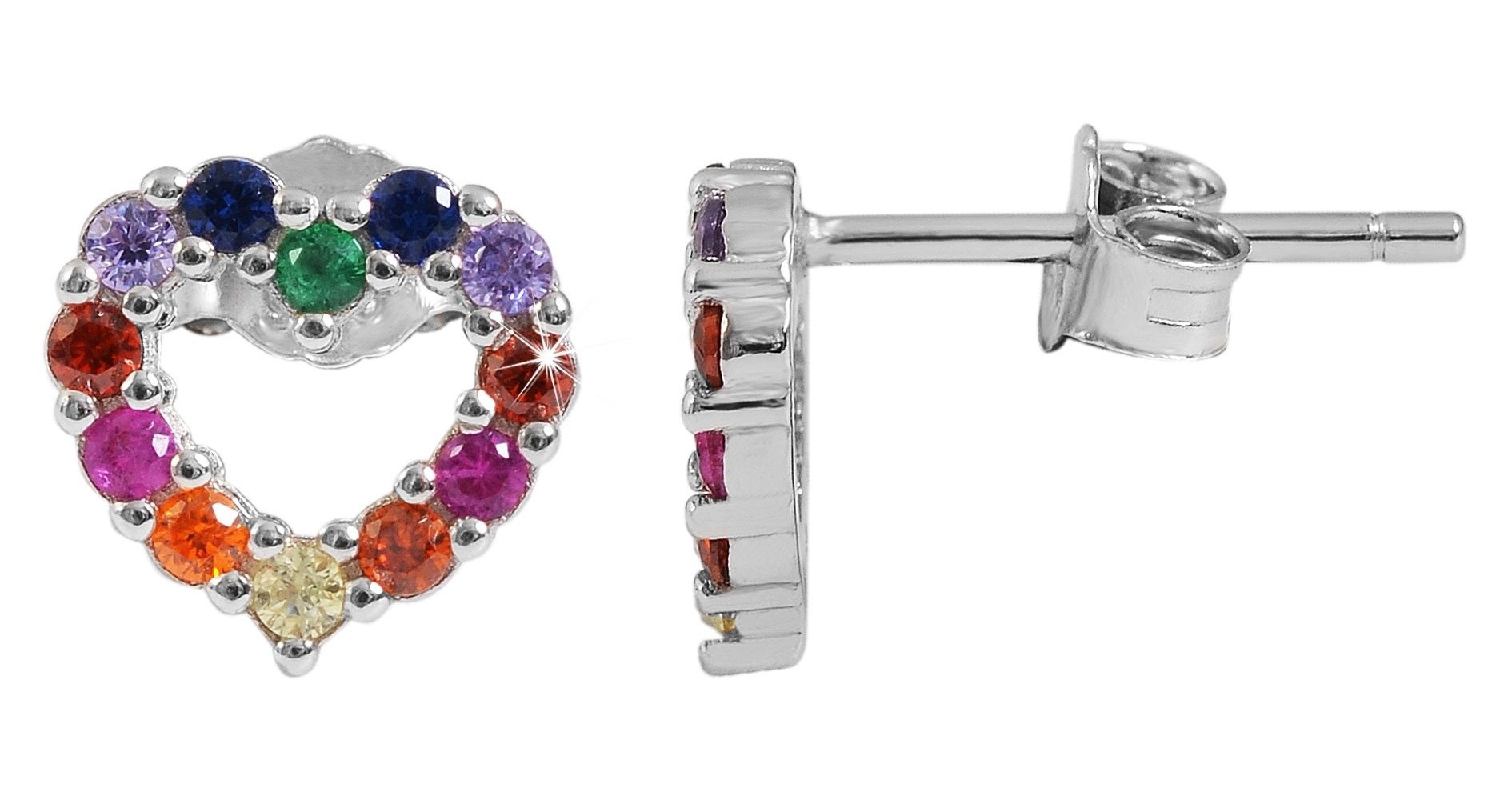 Adelia´s Paar Ohrhänger "Damen Ohrringe – Ohrstecker aus 925 Silber mit Zir günstig online kaufen