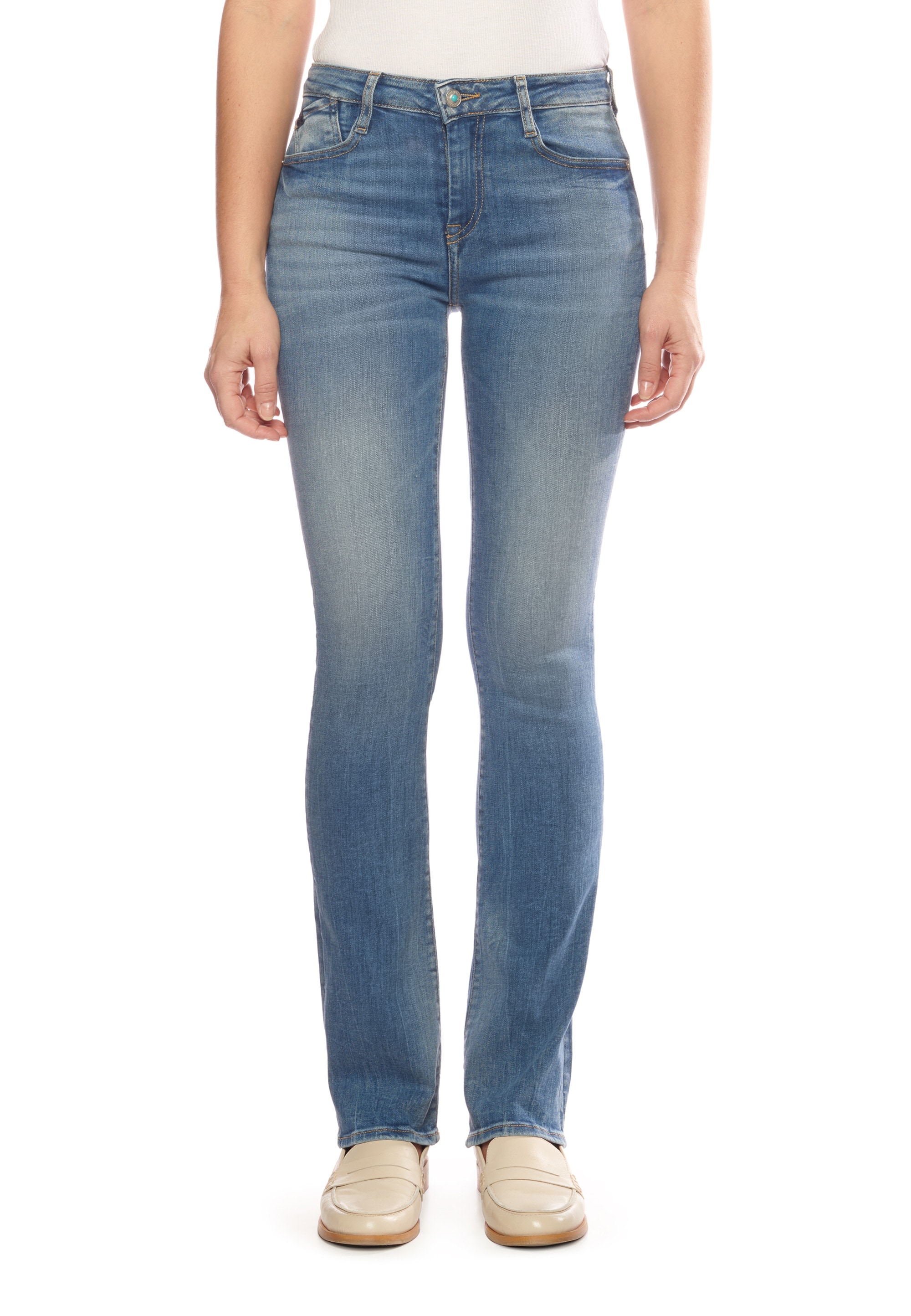 Le Temps Des Cerises Bequeme Jeans »POWERB«, mit tollem Bootcut-Schnitt
