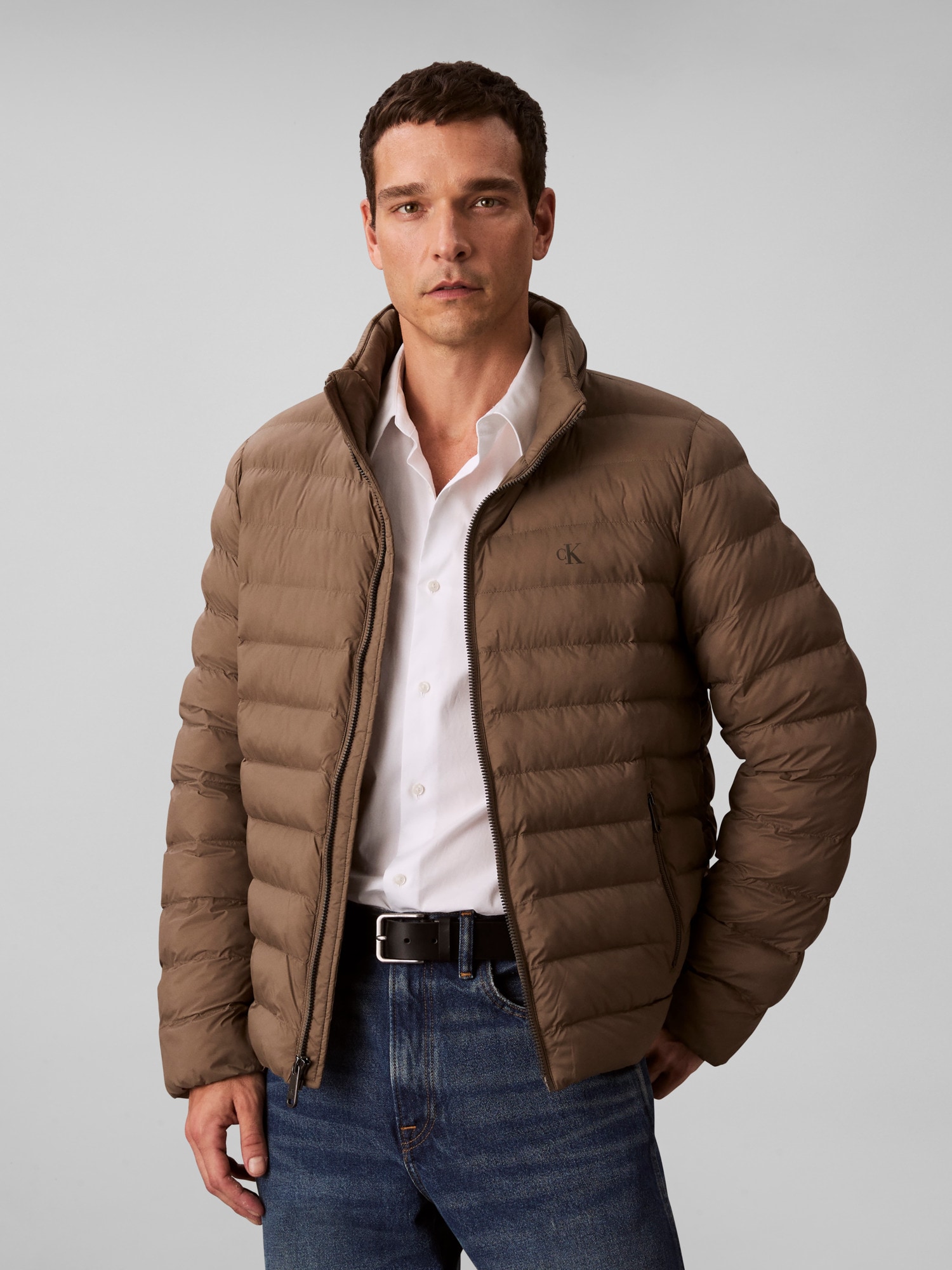 Calvin Klein Jeans Steppjacke "LS NYLN MD WT HDD F", mit Kapuze, mit Kapuze günstig online kaufen