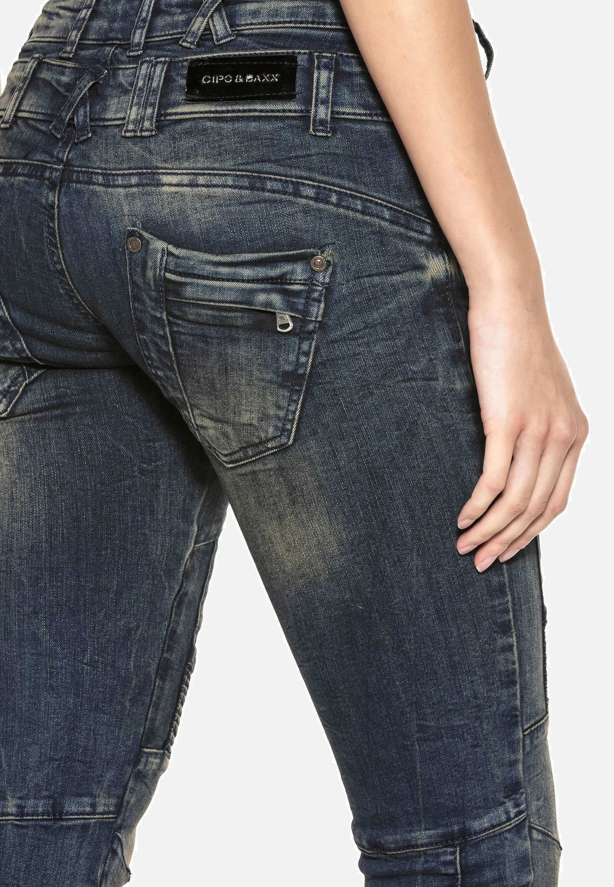 Cipo & Baxx Slim-fit-Jeans »Jeans«, mit Doppel-Bund, WD362