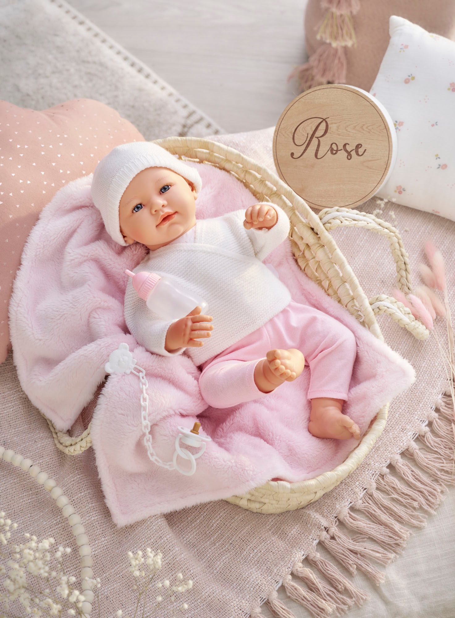 Corolle® Babypuppe »Mon Grand Poupon Rose Newborn«, mit Vanilleduft