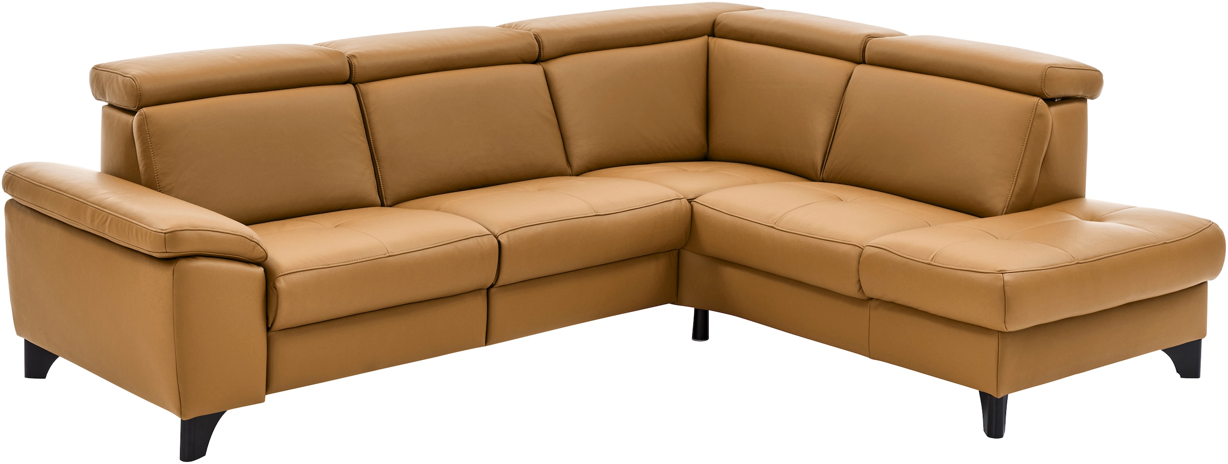 Die PlanBar Ecksofa "PN-EM23166 L-Form" optional mit Kopfteilverstellung und Stauraum