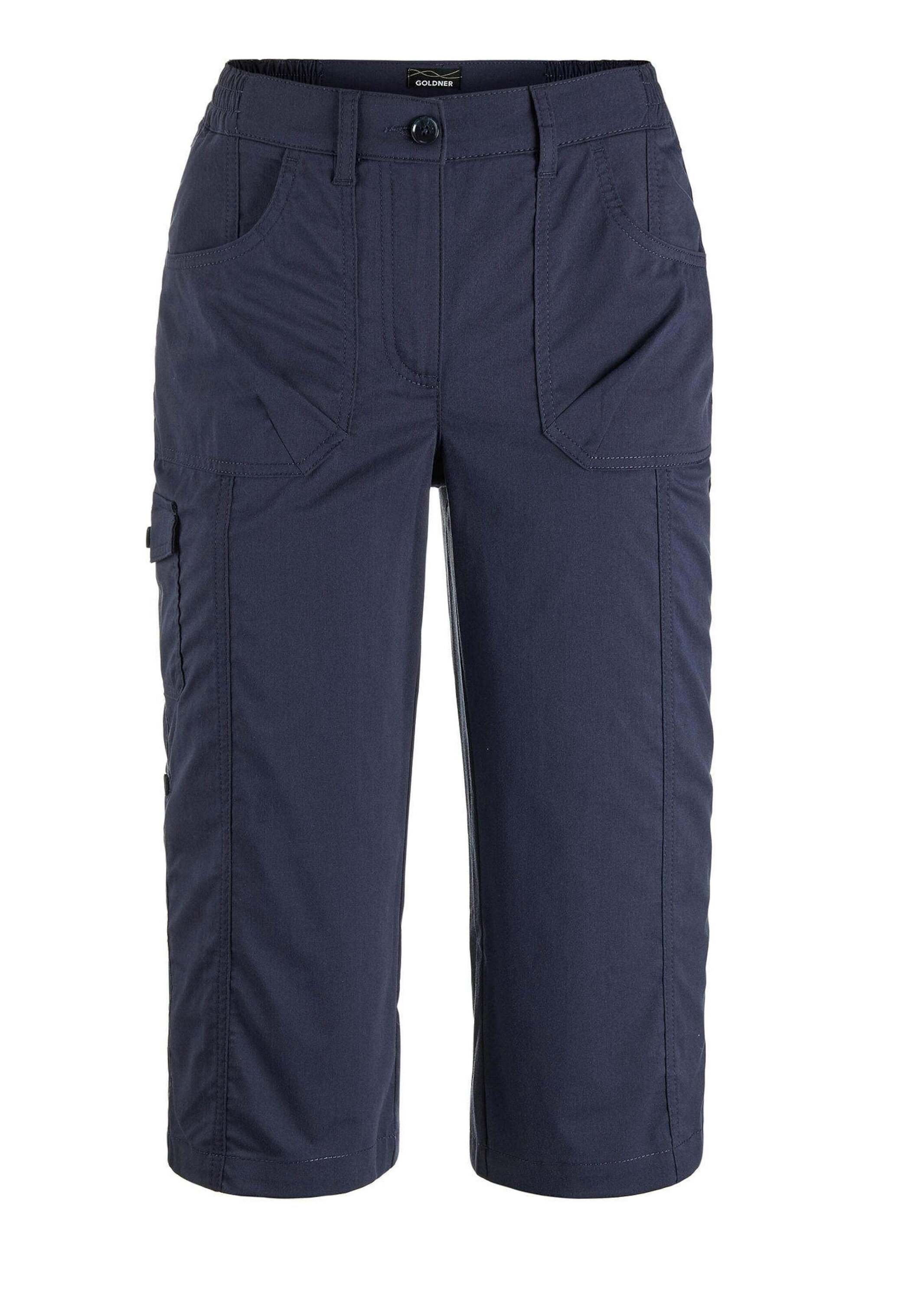 GOLDNER 7/8-Hose "Sportive Outdoorhose, elastischer Bund" Ohne