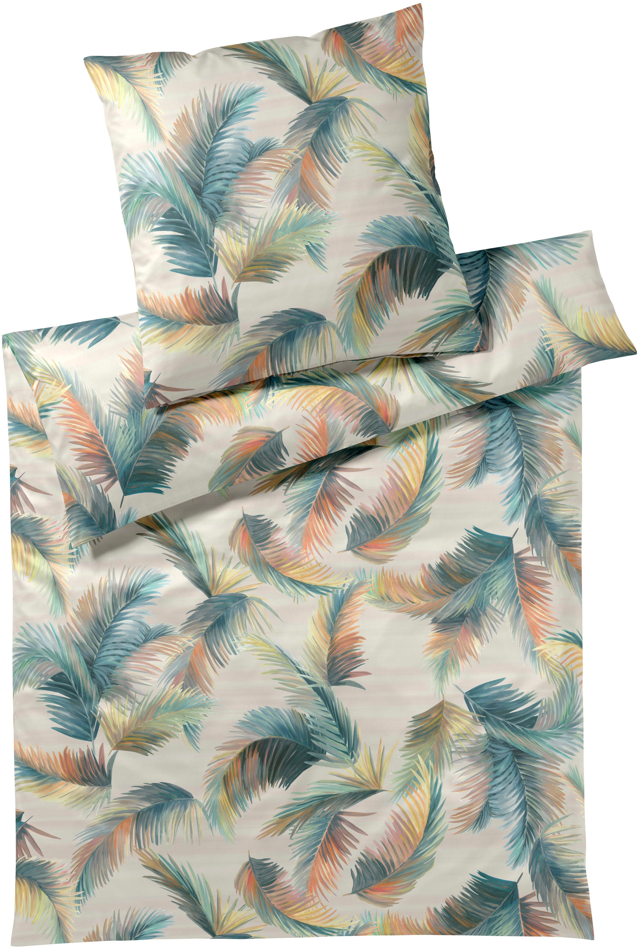 Elegante Bettwäsche "Copacabana" 2 Stk. tlg. angenehmes Hautgefühl günstig online kaufen