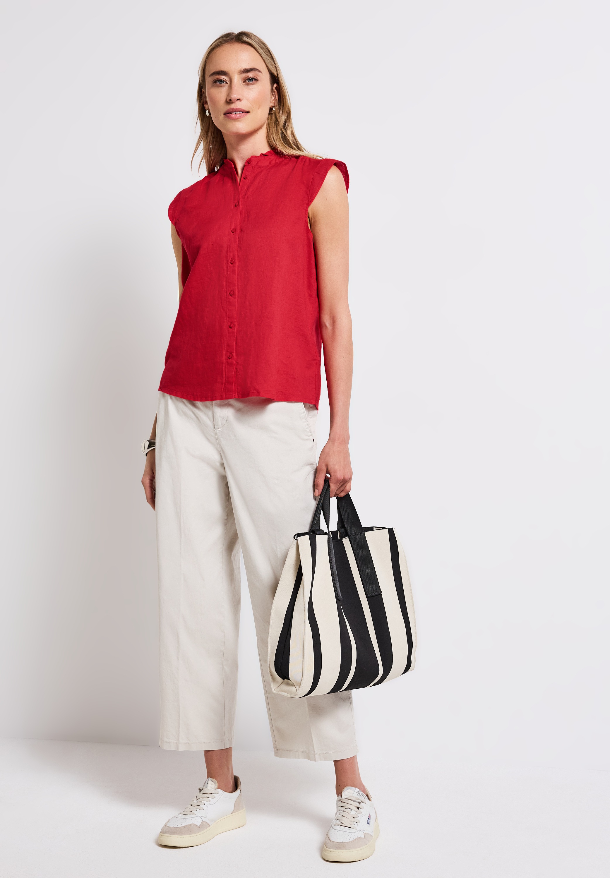 Thumbnail - STREET ONE Hemdbluse ärmellos, mit Rüschen