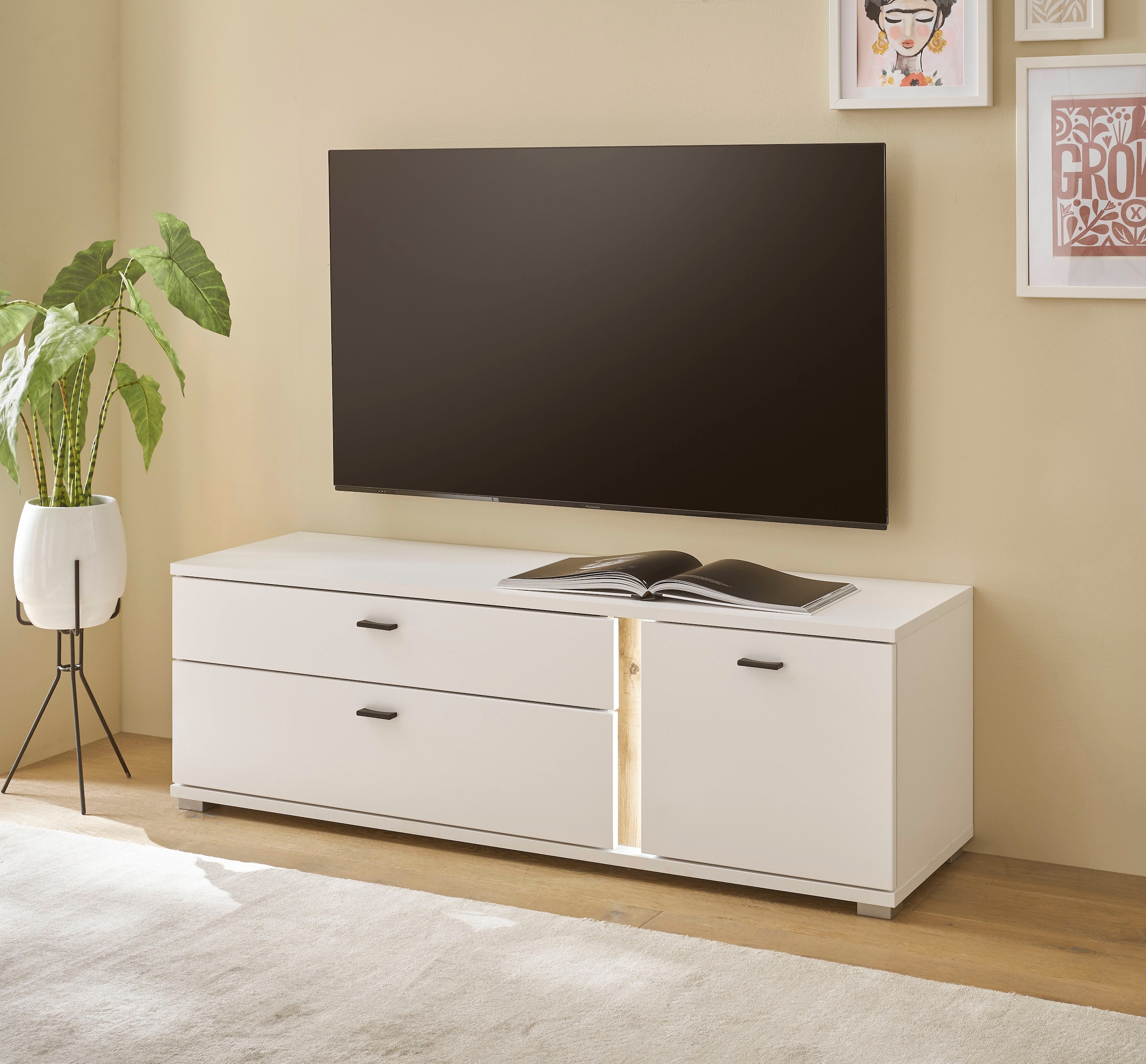 INOSIGN Lowboard "LONG ISLAND" 1 Stk. tlg. in moderner Trendfarbe,inklusive günstig online kaufen