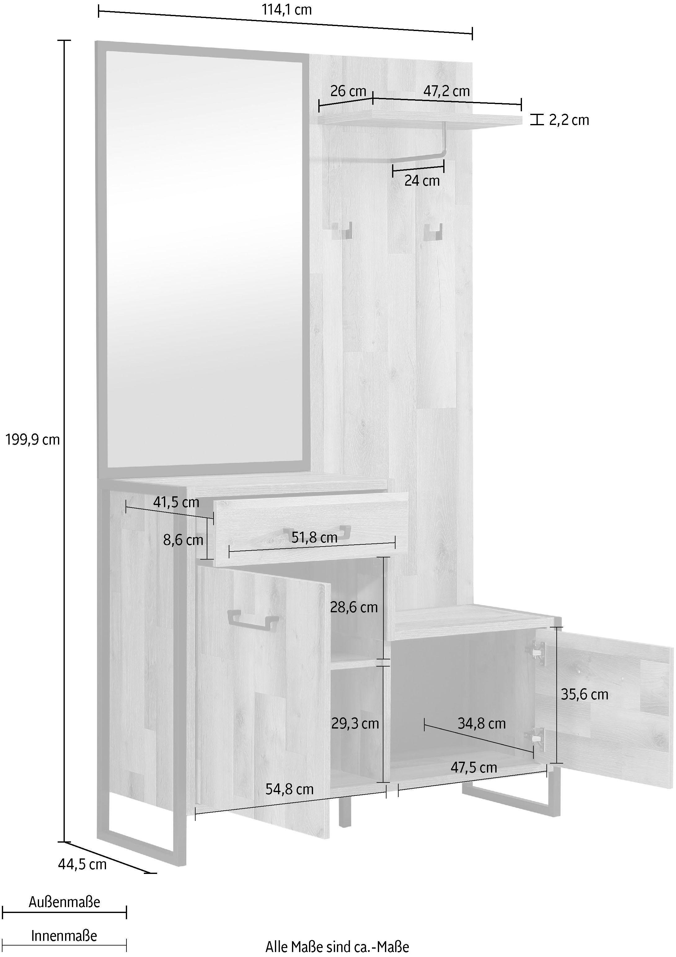 FORTE Garderobenschrank »Hud«