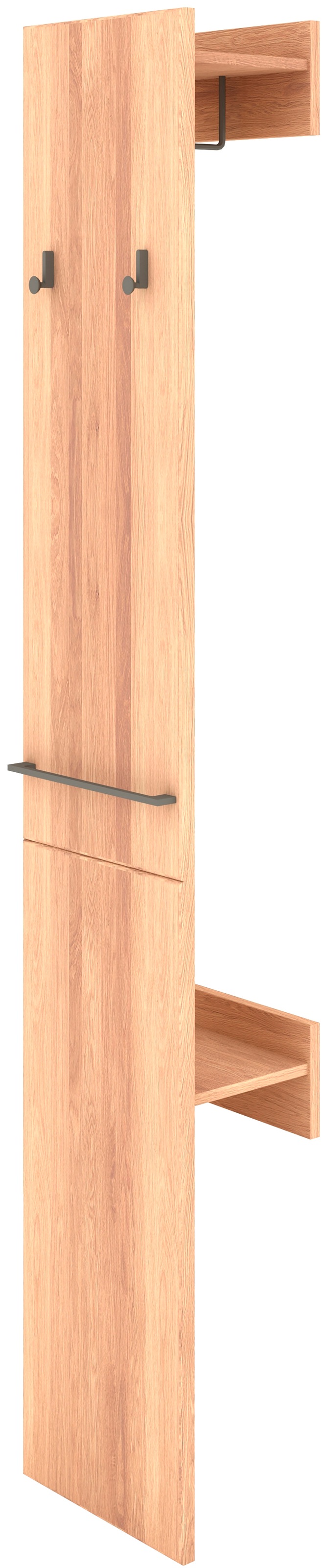 Musterring Garderobe "Sorrent, Garderobenpaneel, Wandregal, massiv Eiche", günstig online kaufen