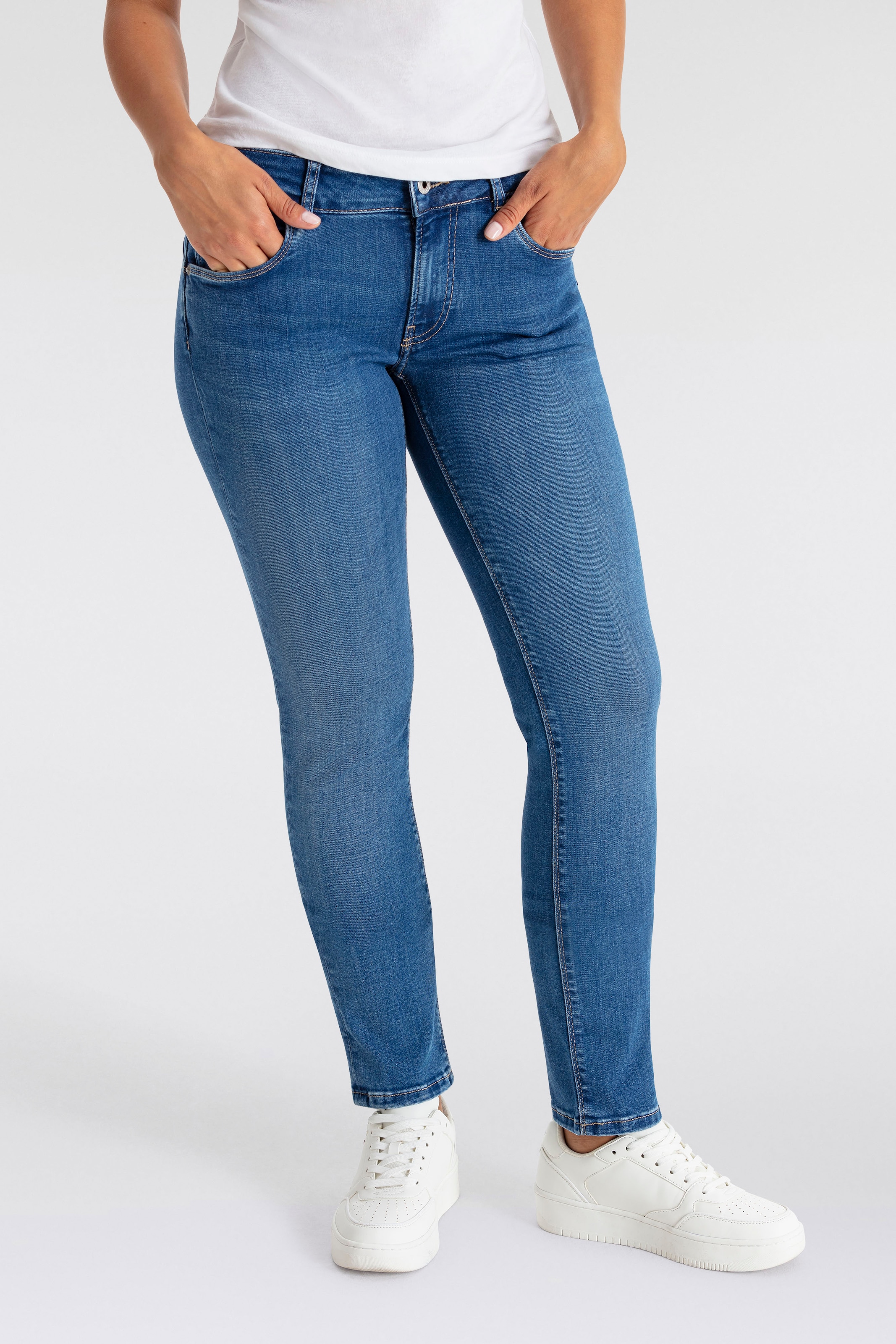 Pepe Jeans Slim-fit-Jeans "SLIM JEANS LW, mit niedriger Leibhöhe" günstig online kaufen