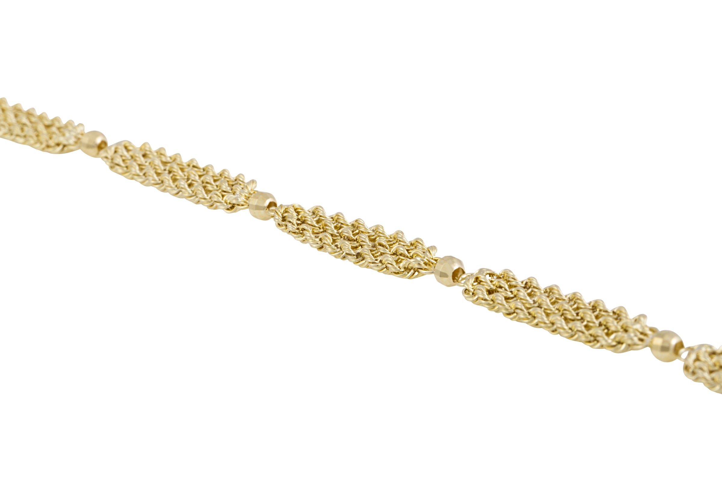 Vivance Armband »Goldarmband« mit facettierten Kügelchen