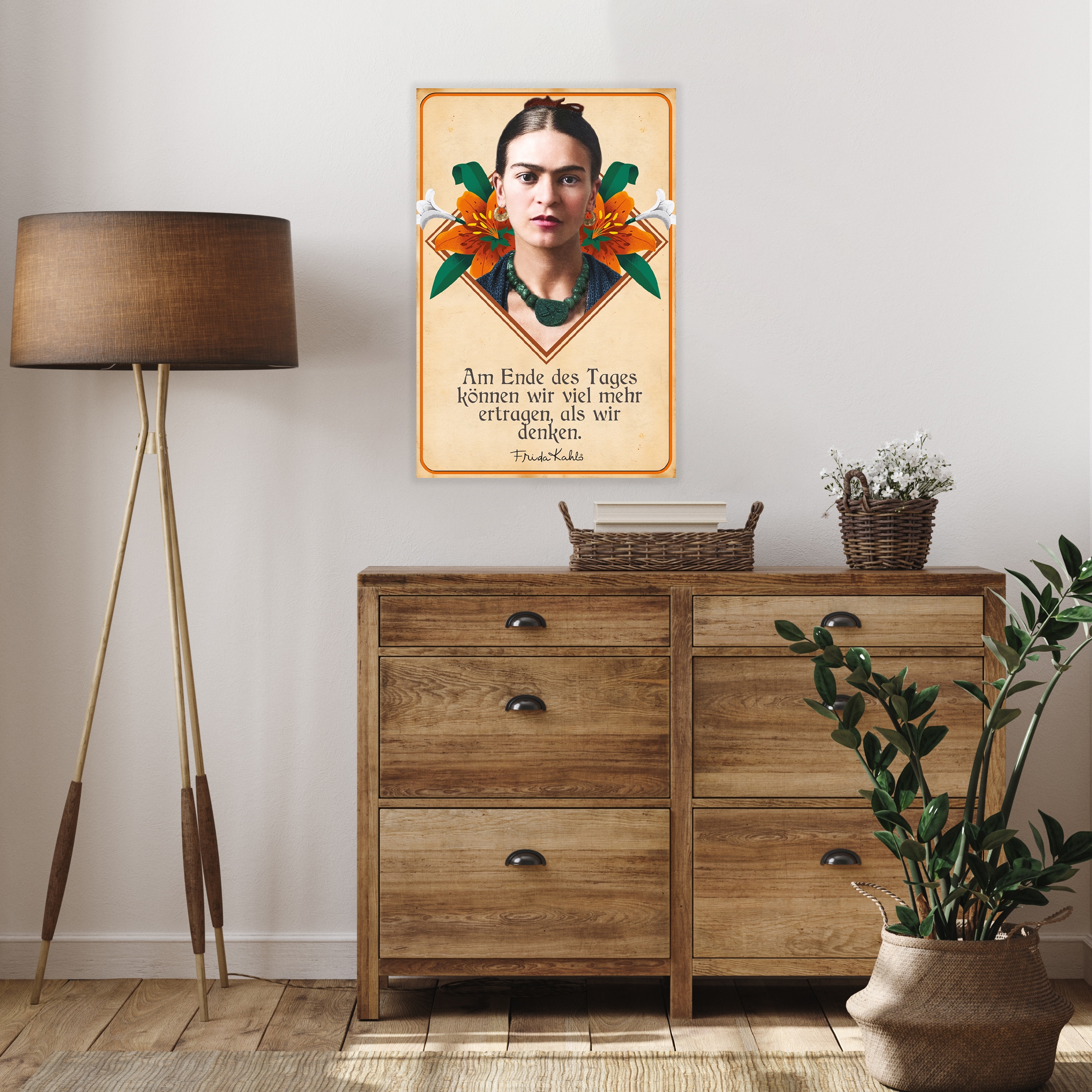 LuckyLinde Wanddekoobjekt "Frida Kahlo - Am Ende des Tages", (1 St.), Exklu günstig online kaufen