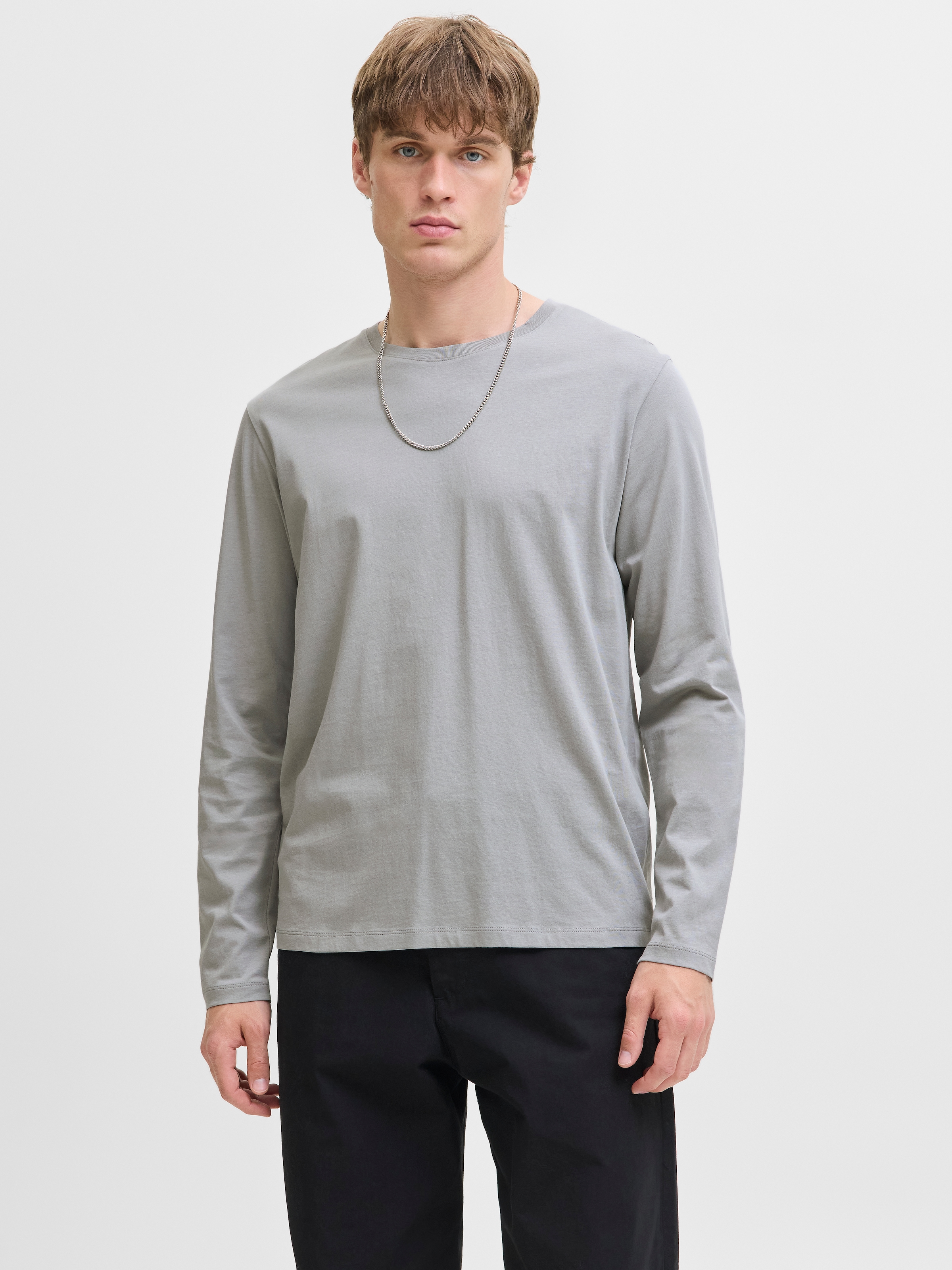 Jack & Jones Rundhalsshirt "JJEORGANIC BASIC TEE LS O-NECK NOOS" günstig online kaufen