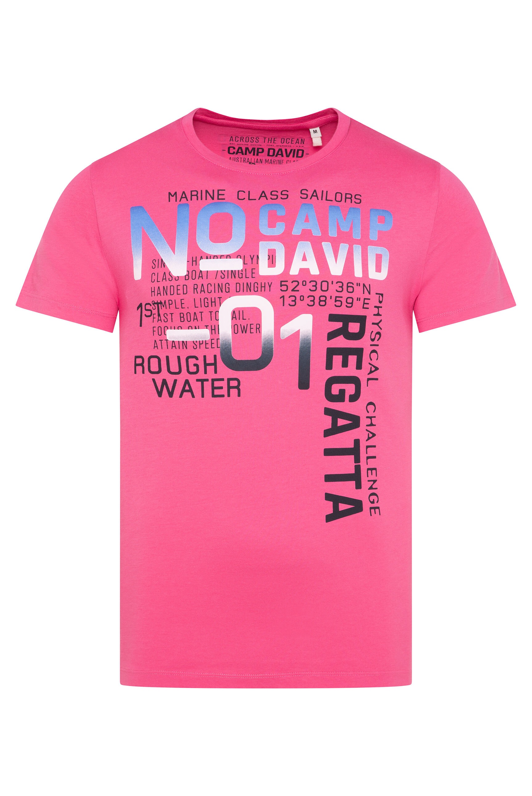 CAMP DAVID Rundhalsshirt, aus Baumwolle