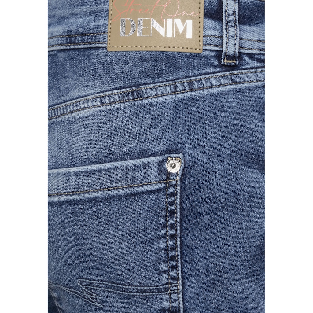 Damenmode Jeans STREET ONE Loose-fit-Jeans, 5-Pocket-Style mittelblau