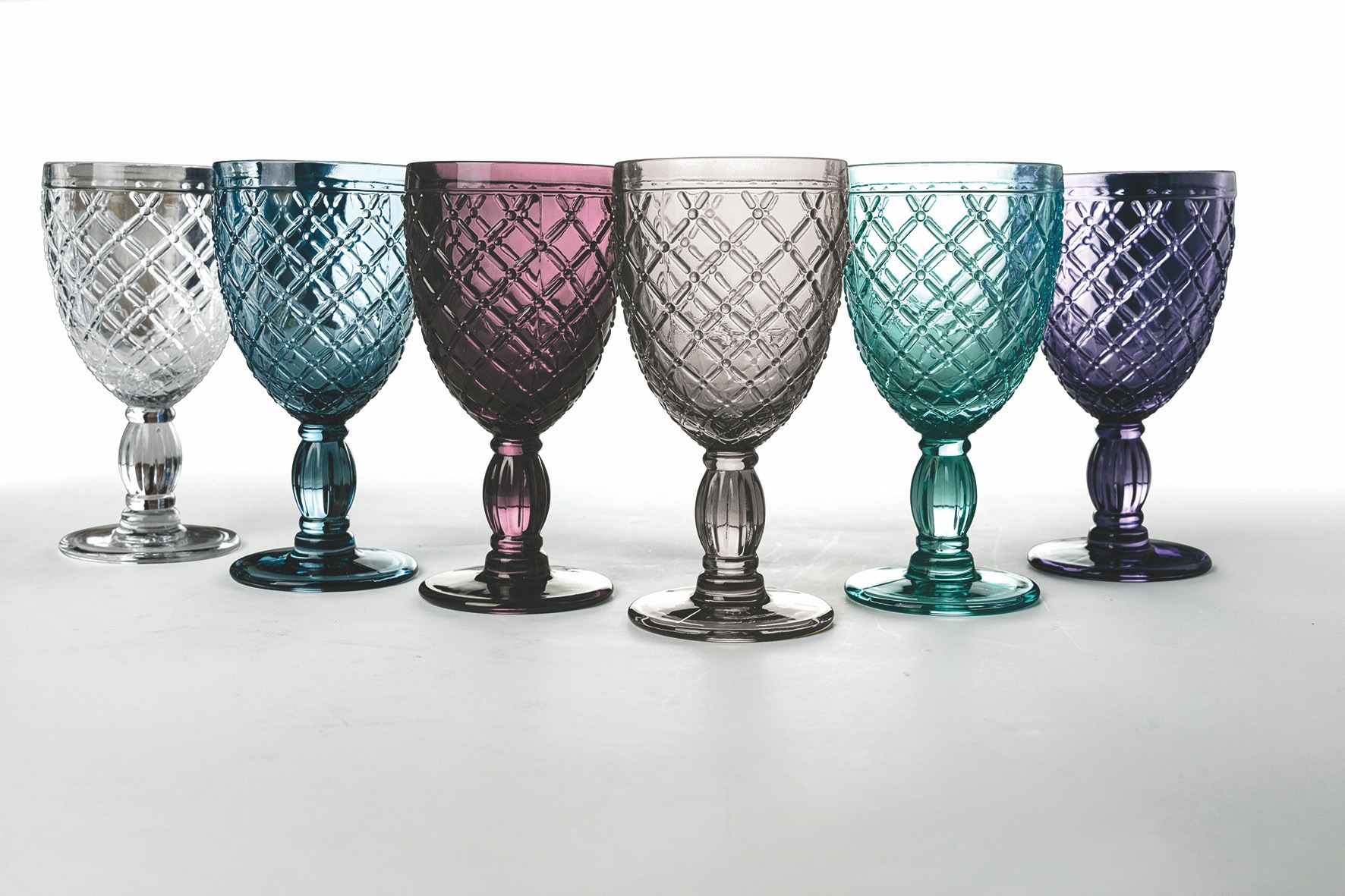 Villa d'Este Weinglas »Castle«, (Set, 6 tlg.), Gläser-Set, 6-teilig, Inhalt 280 ml