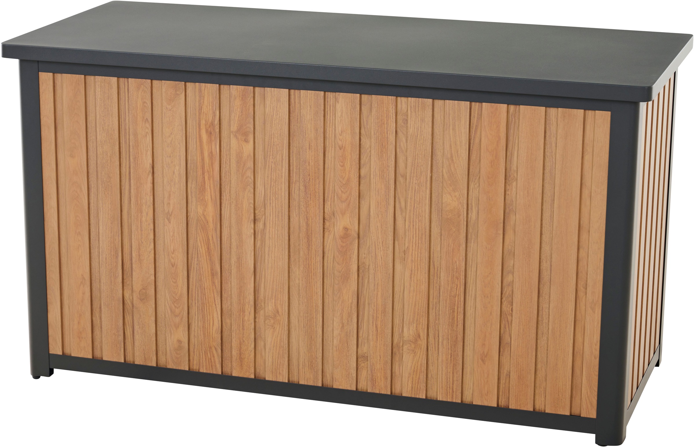 Siena Garden Kissenbox Gestell aus Aluminium, 135x59x75cm woodlook
