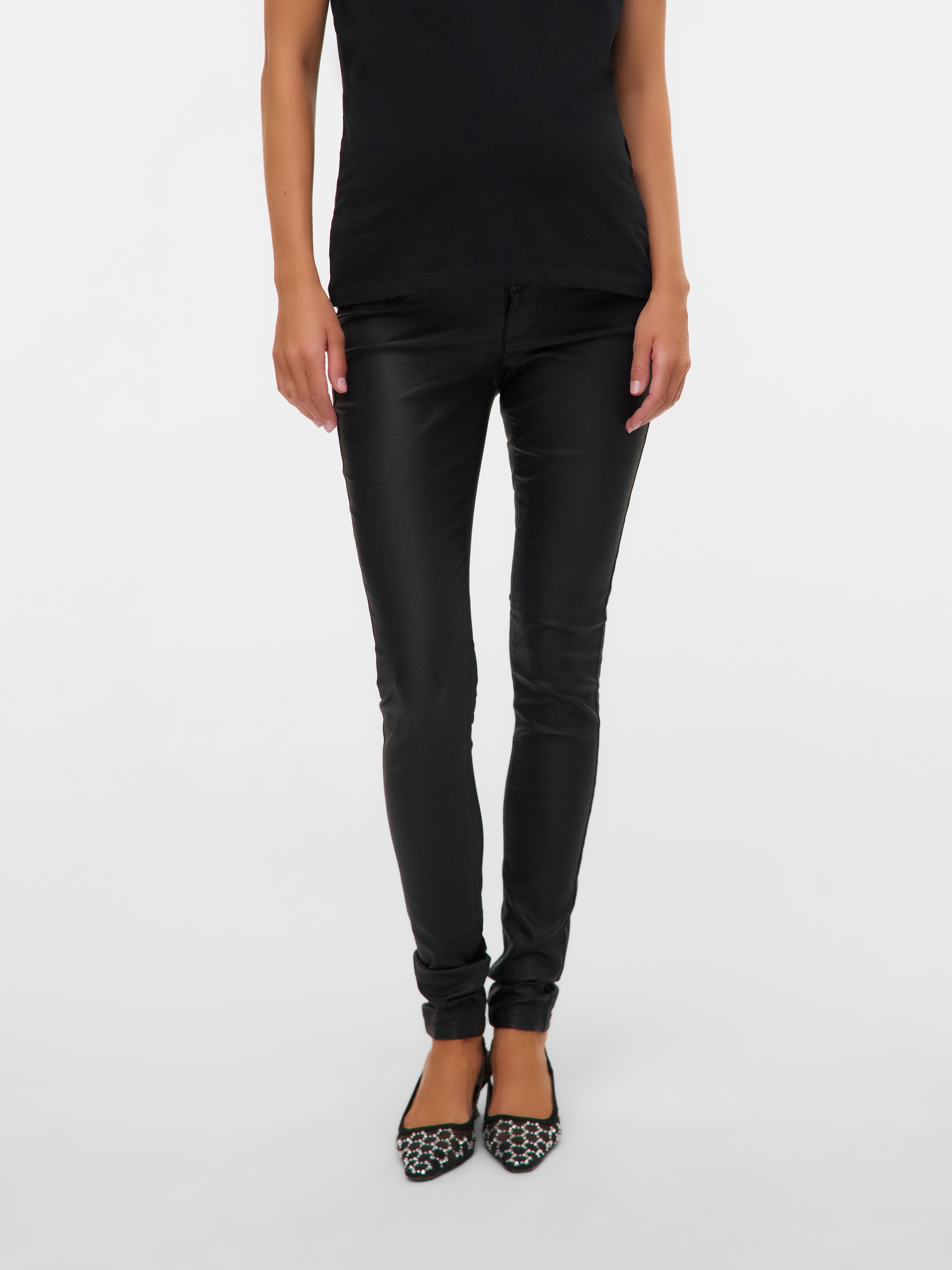 Mamalicious Umstandsjeans "MLSANTOS SLIM COATED HB JEANS NOOS" günstig online kaufen