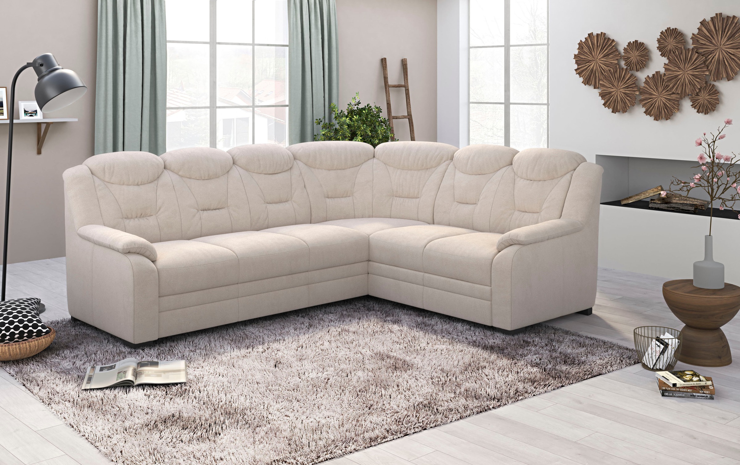 COTTA Ecksofa »Marcus L-Form«, wahlweise mit Bettfunktion & Stauraum