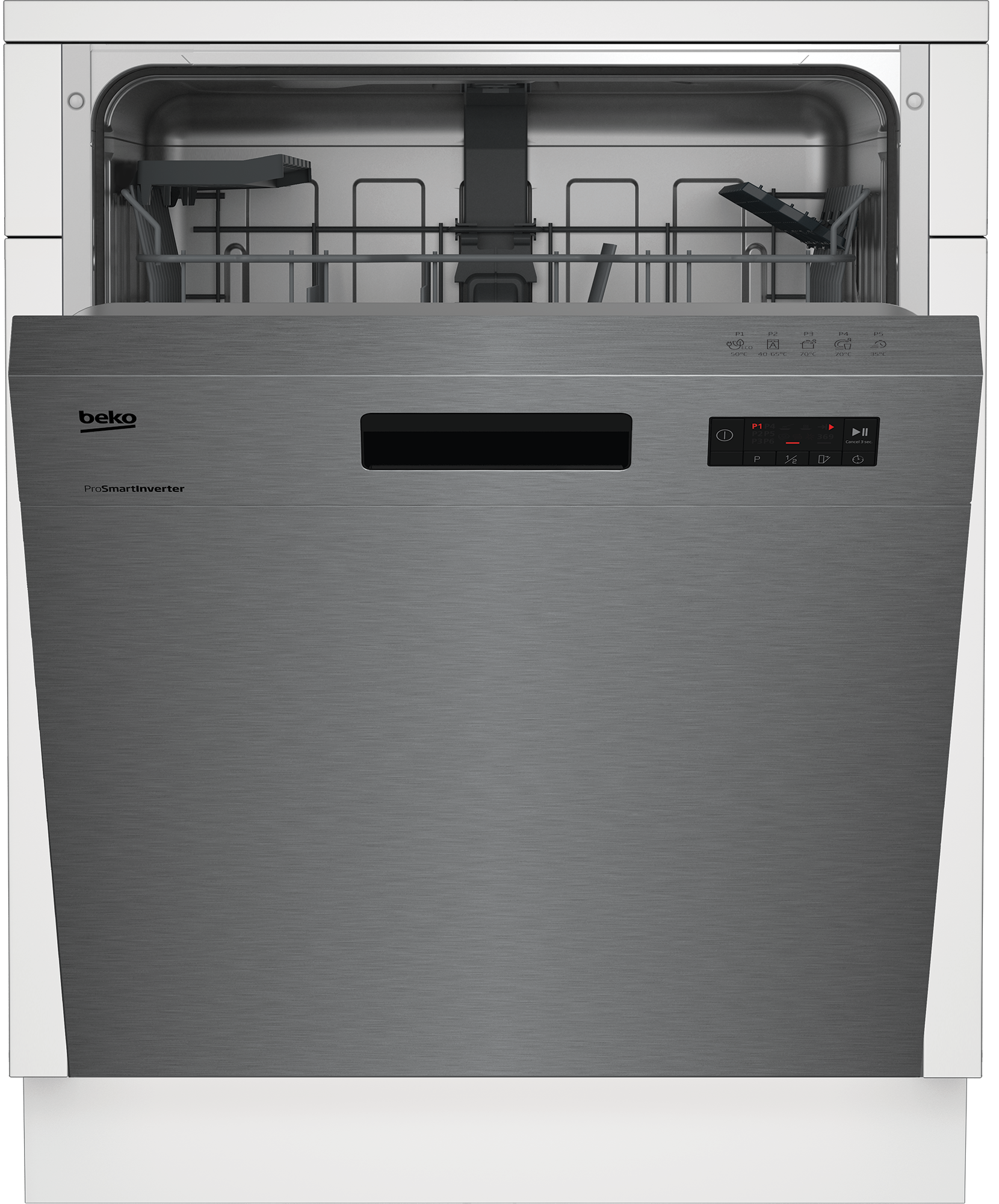 BEKO Unterbaugeschirrspüler »BDUN16440X«, 14 Maßgedecke, ProSmart Inverter Motor