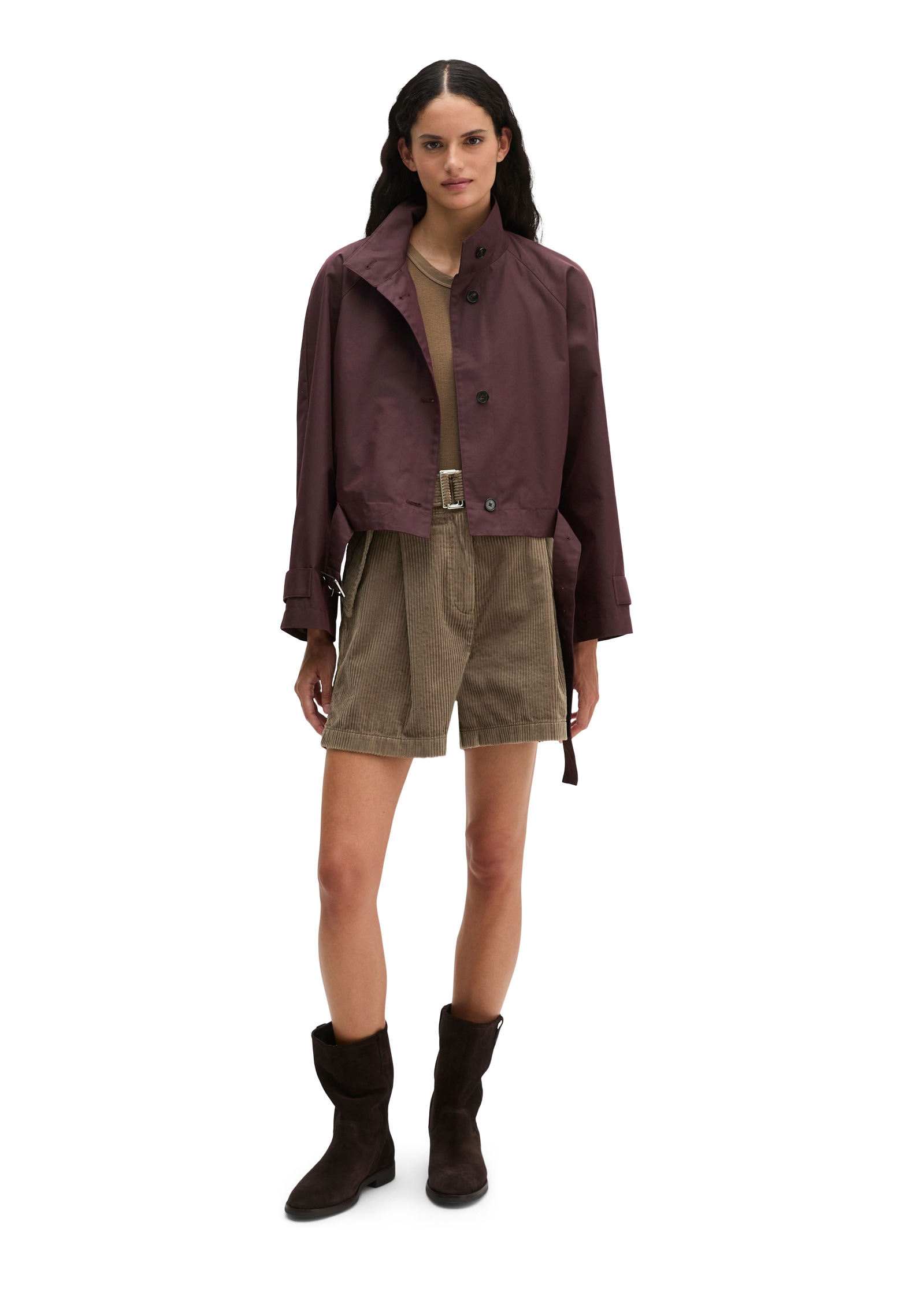 Marc O'Polo Outdoorjacke »aus Cotton-Nylon-Mix« ohne Kapuze