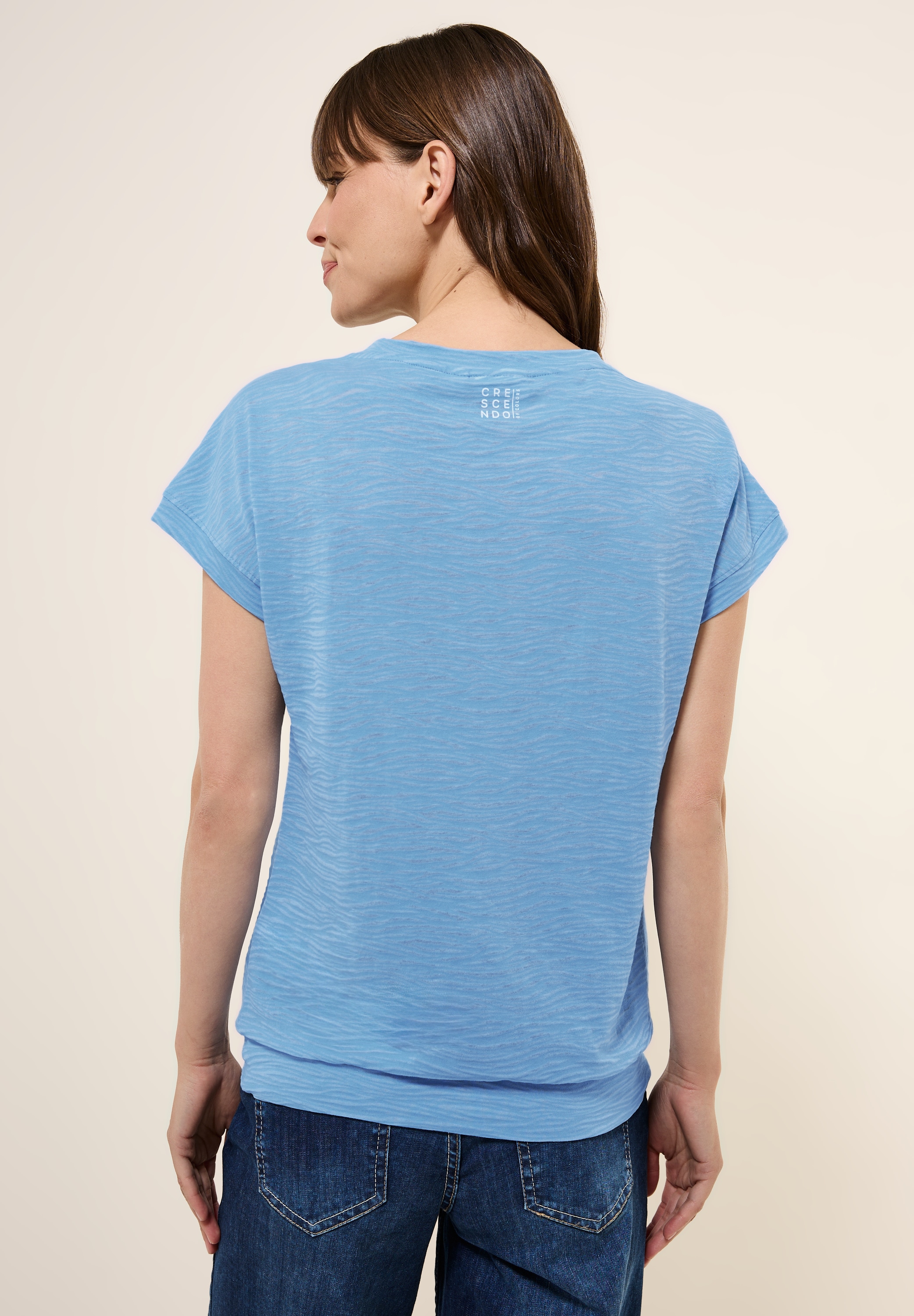 Cecil T-Shirt, mit U-Boot-Ausschnitt