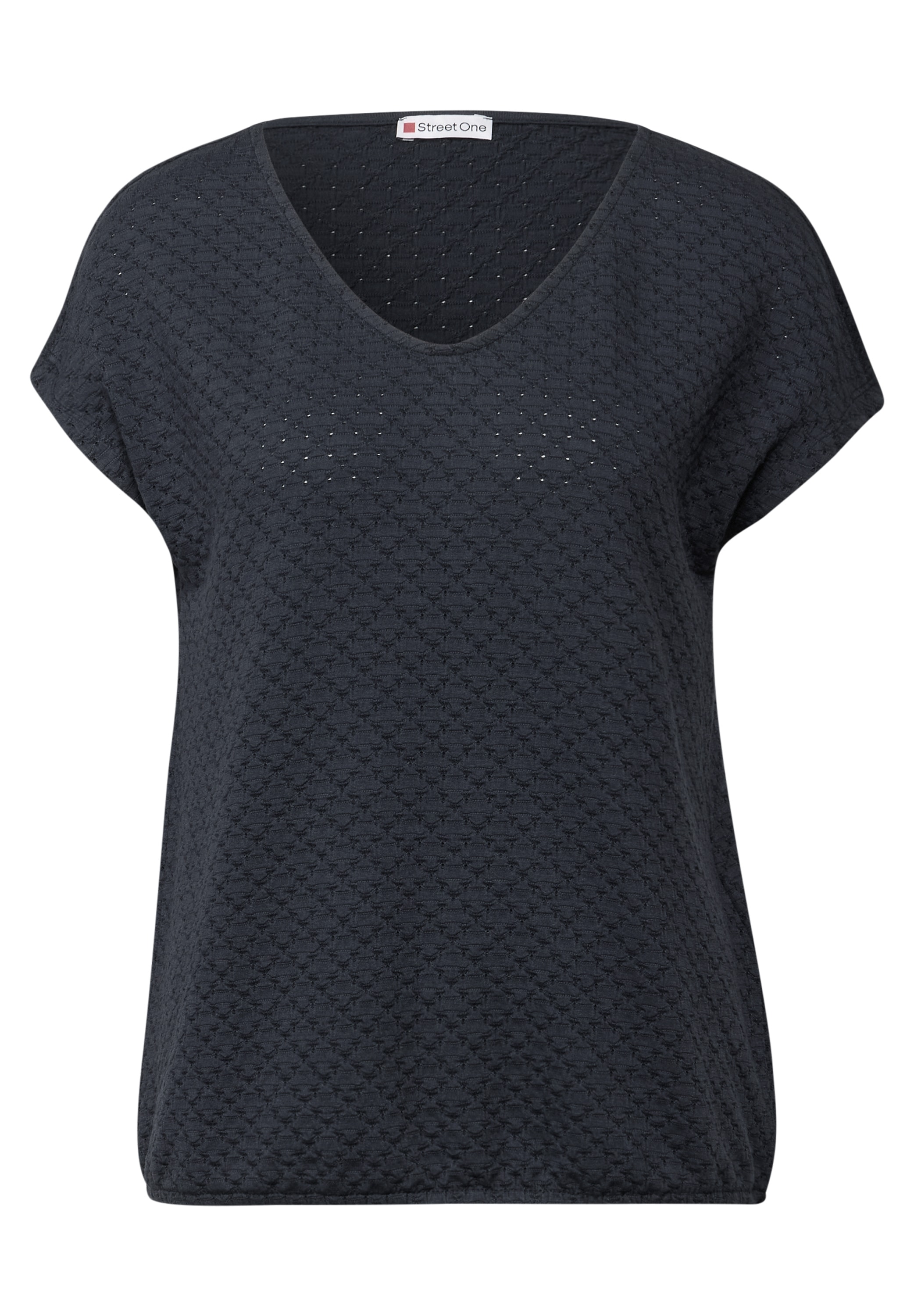 STREET ONE T-Shirt, mit Elastiksaum