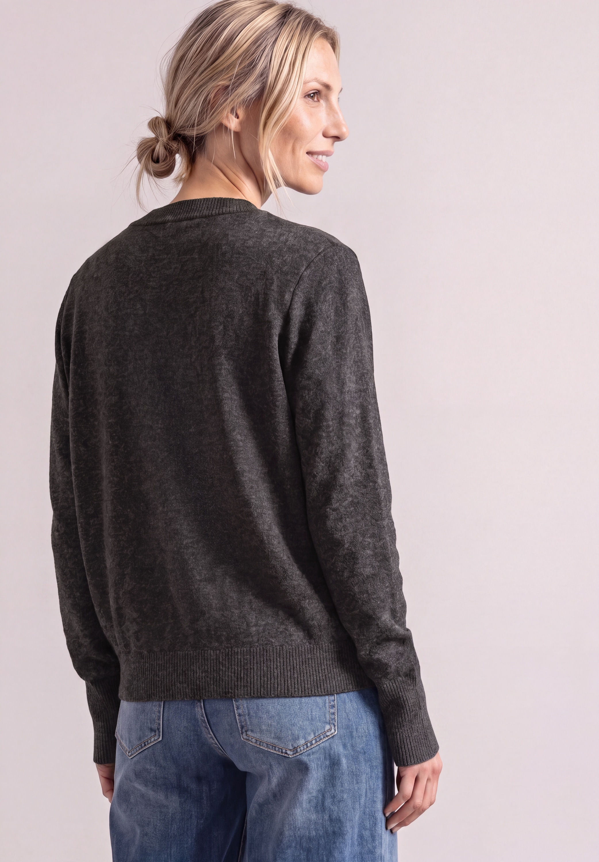 STREET ONE Cardigan aus softem Materialmix