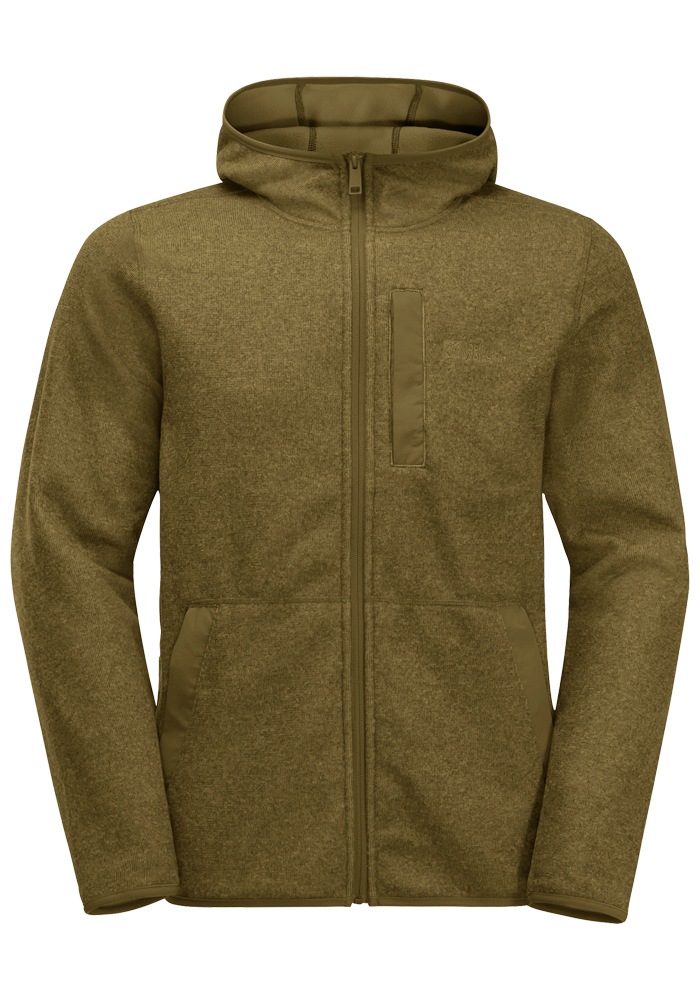 Jack Wolfskin Fleecejacke »TANNENSPUR HOODED JKT M«, mit Kapuze