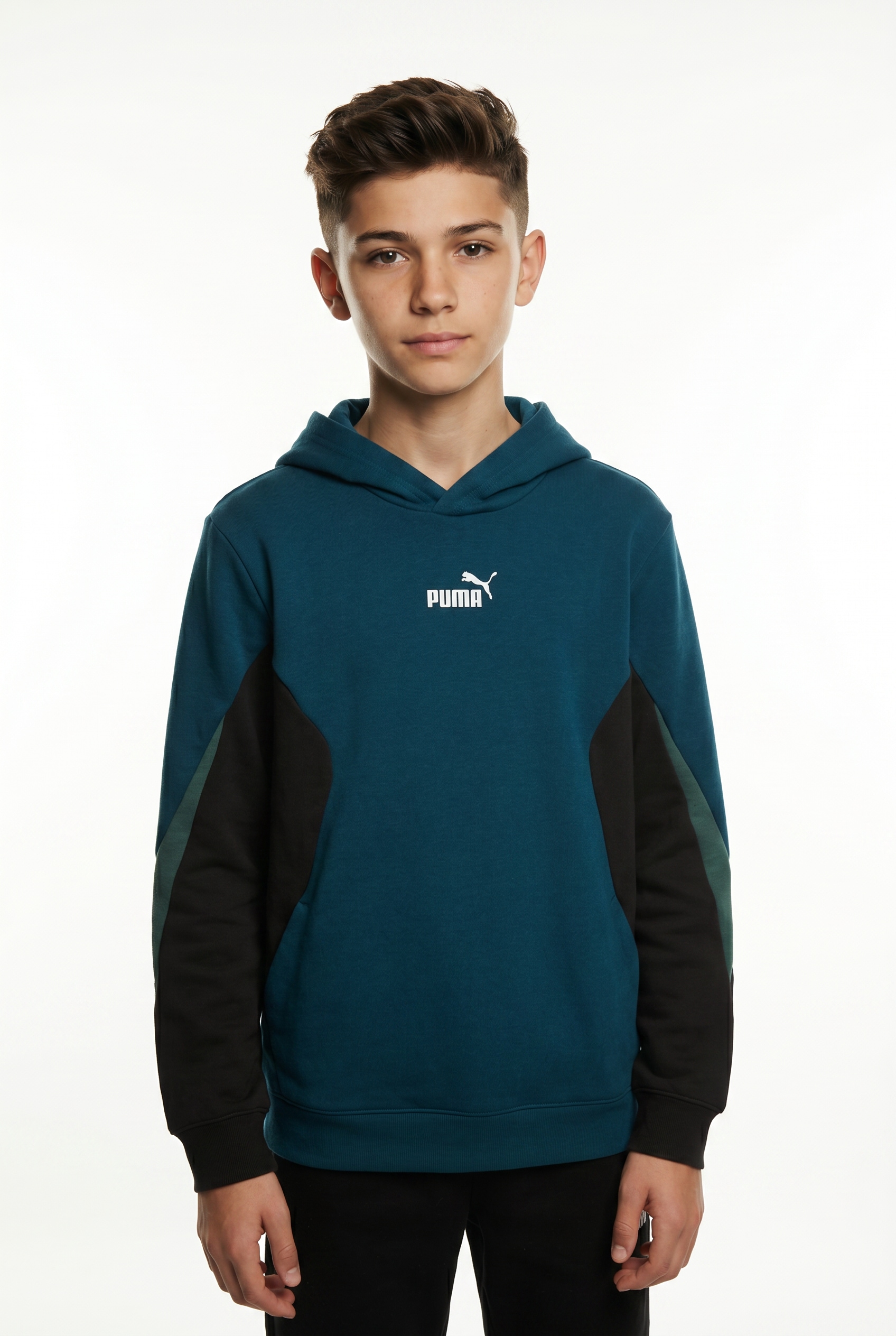 PUMA Kapuzensweatshirt "ESS BLOCK HOODIE FL B", mit Kapuze, Regular Fit