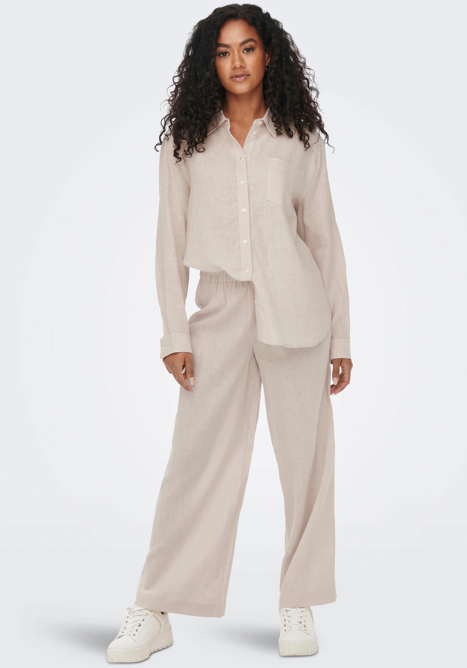 Thumbnail - ONLY "ONLTOKYO L/S LINEN BLEND SHIRT" mit Leinen