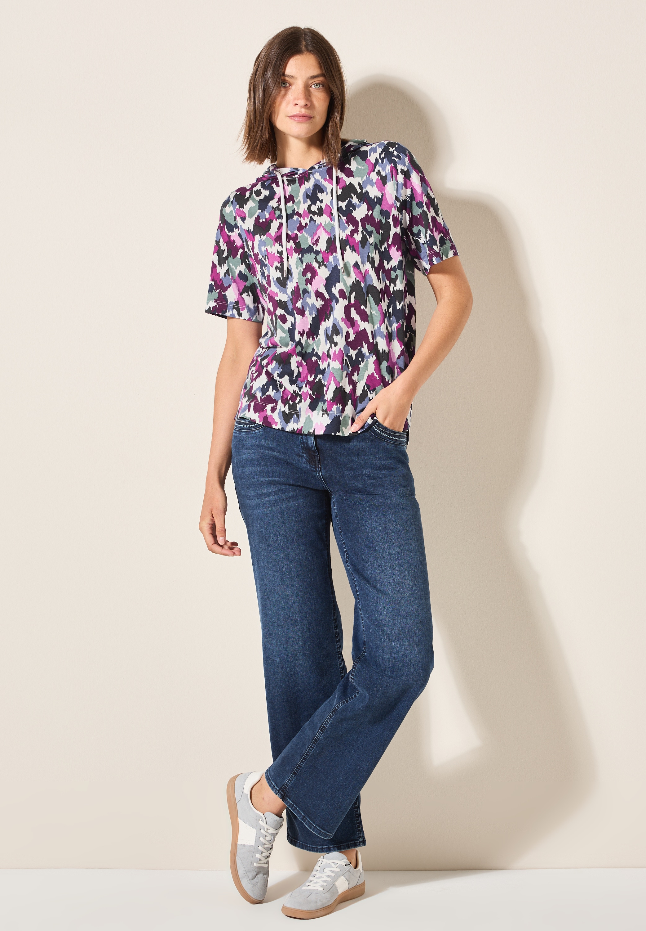Cecil Kapuzenshirt, im soften Baumwoll-Mix