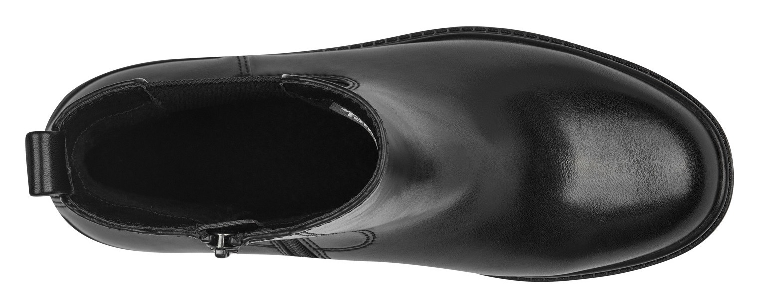Tamaris Chelseaboots, Blockabsatz, Businessschuh, Stiefelette mit bequemem Stretcheinsatz
