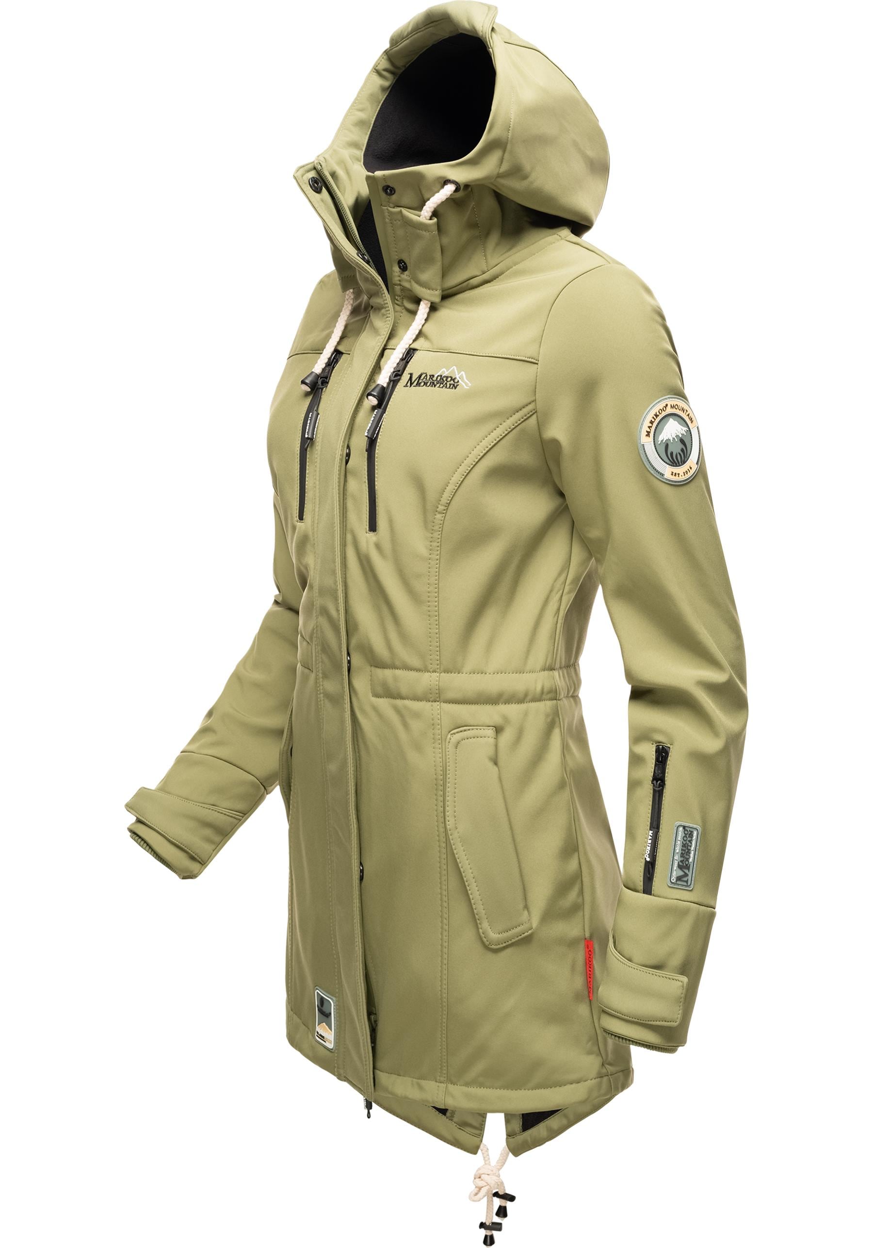 Marikoo Funktionsmantel »Zimtzicke«, sportlicher Softshell Parka mit Kapuze