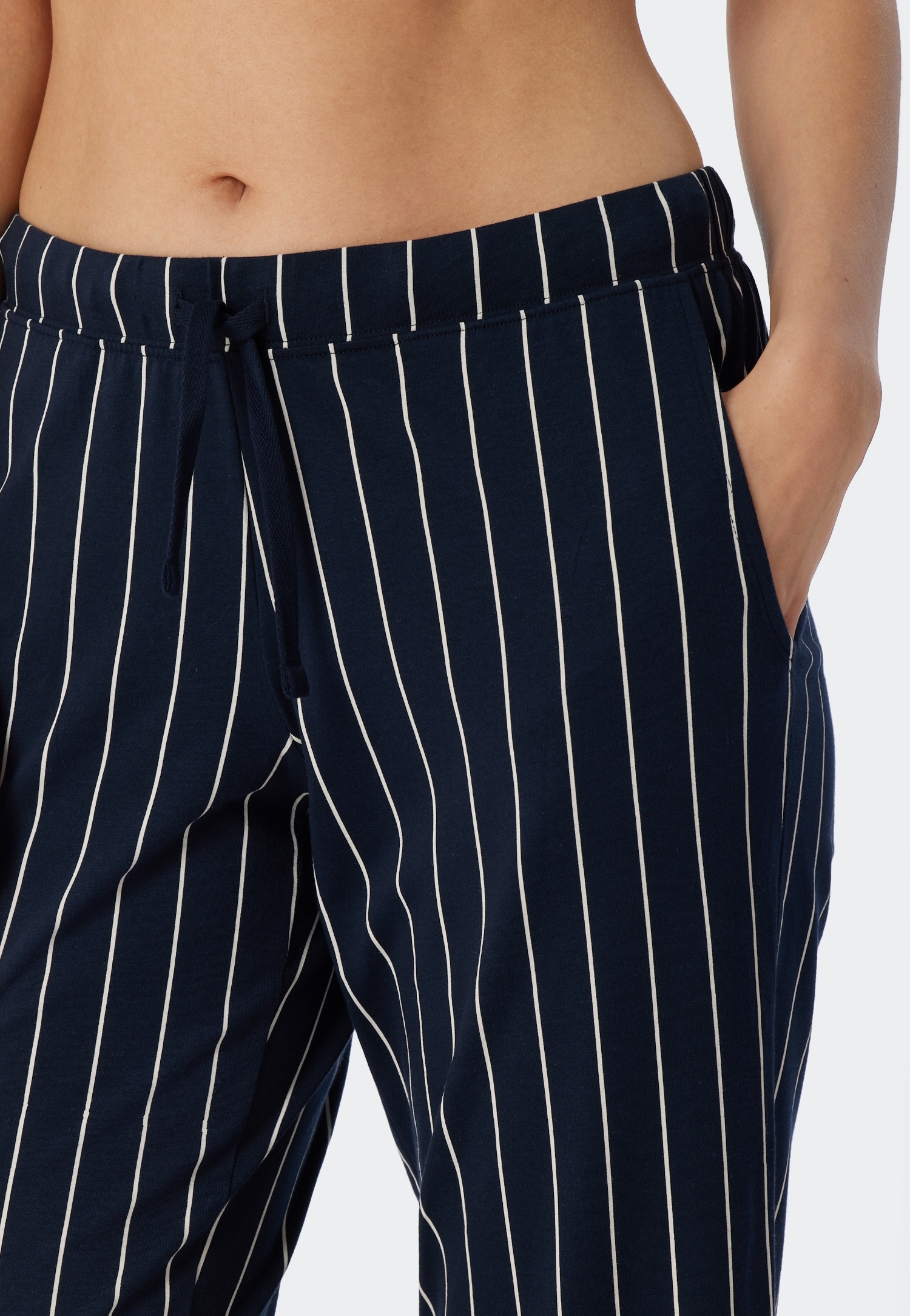Schiesser 3/4-Hose »Mix + Relax«, seitliche Taschen, Bindeband