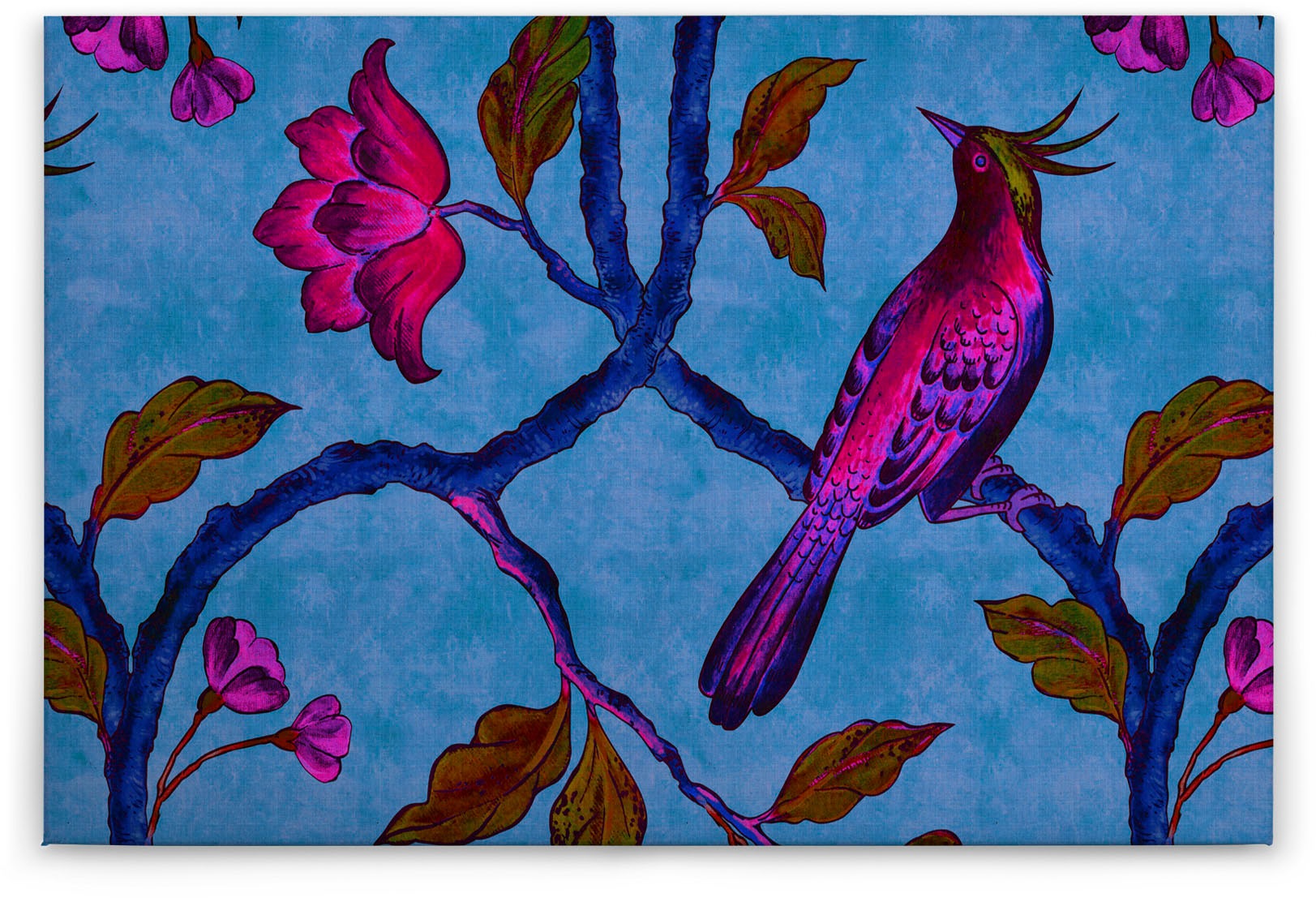 A.S. Création Leinwandbild »bird of paradise«, Kunst-Vögel-Kinder, (1 St.), Keilrahmen Bild Vogel Bunt Leinwand-Bild Wohnzimmer modern Wandbild